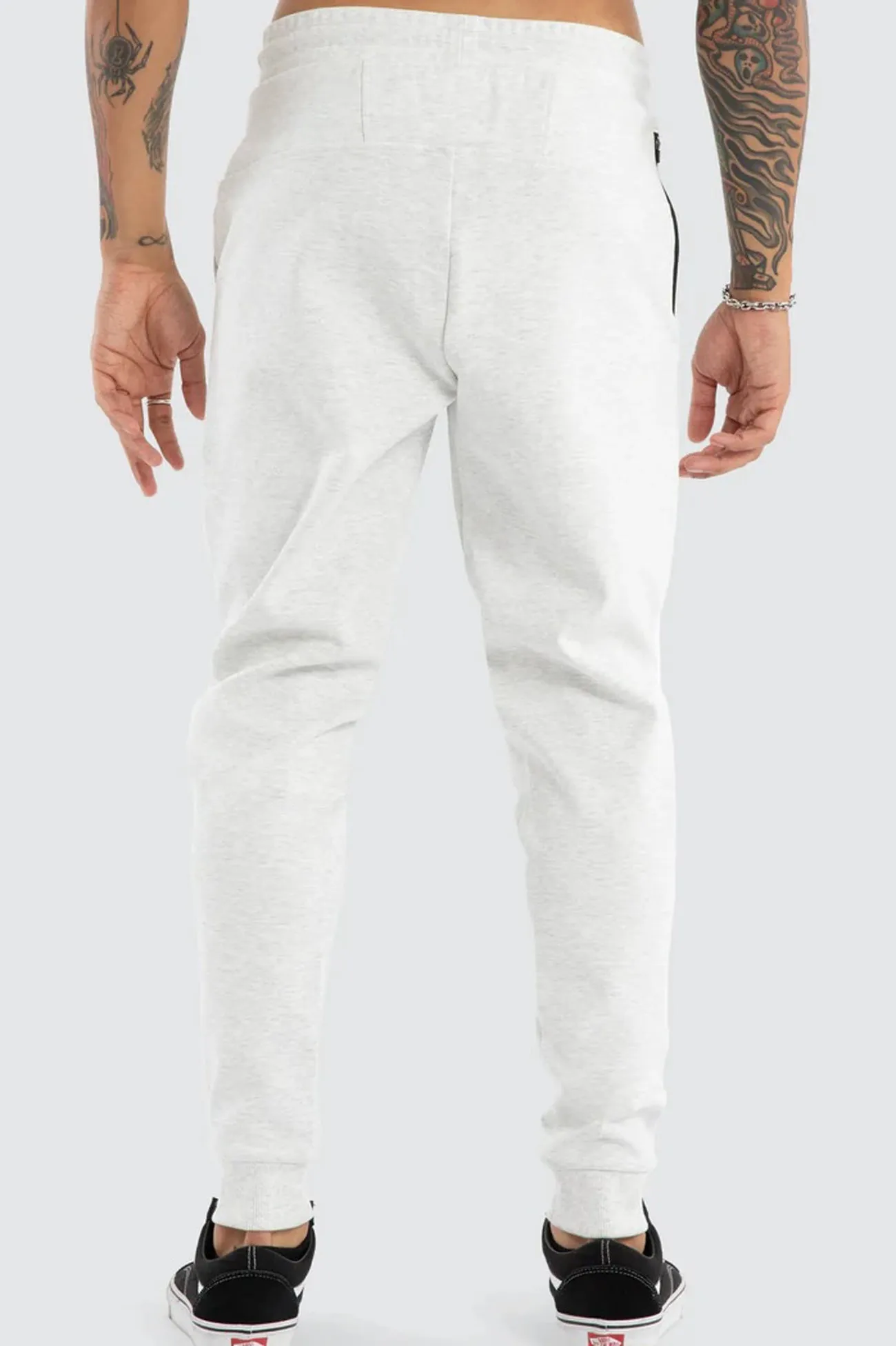 Anti Bacterial Treatment BreathableFabric Turret Slim Trackpant Grey Marle