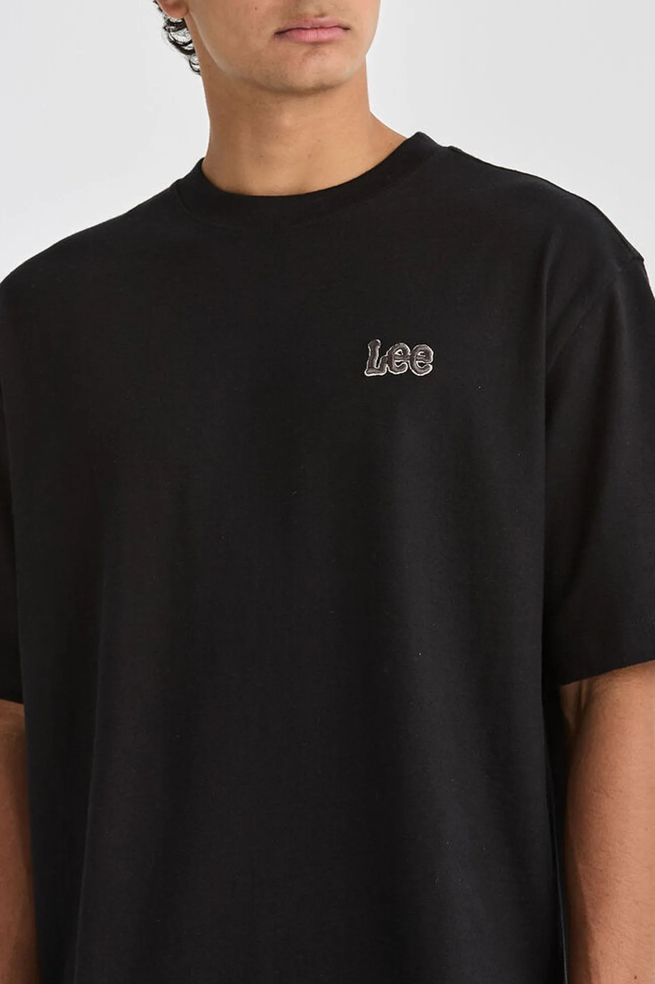 Twitch Box Cutter Tee Black High Neckline