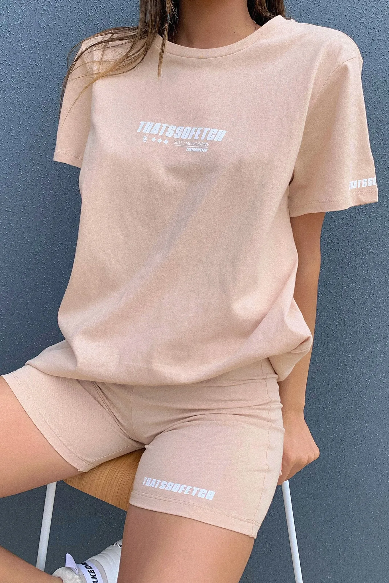 Tyko Bike Shorts - Beige Fleece Lining
