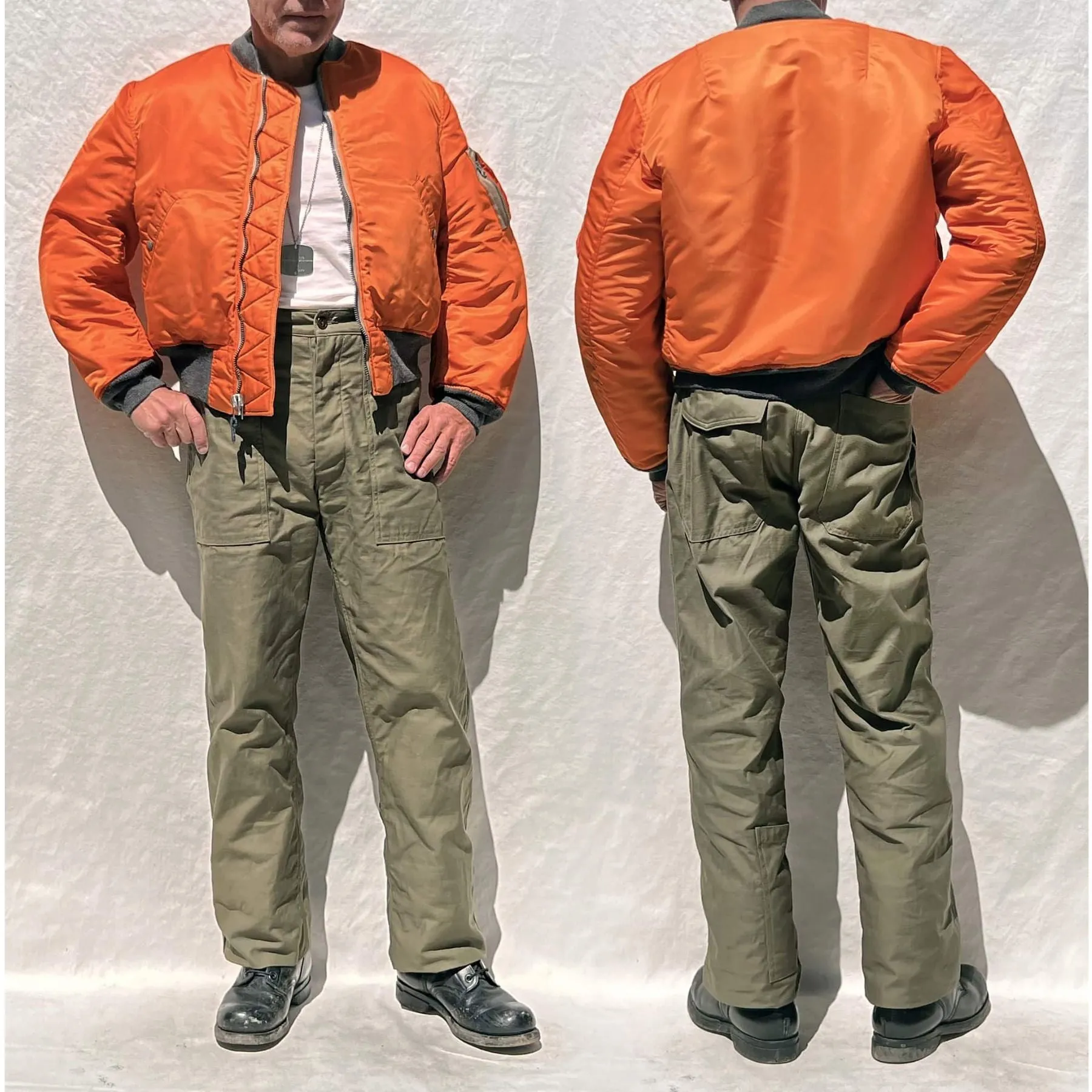 Minimalist Look Mechanic Utility Trousers - OG-107 Cotton Sateen