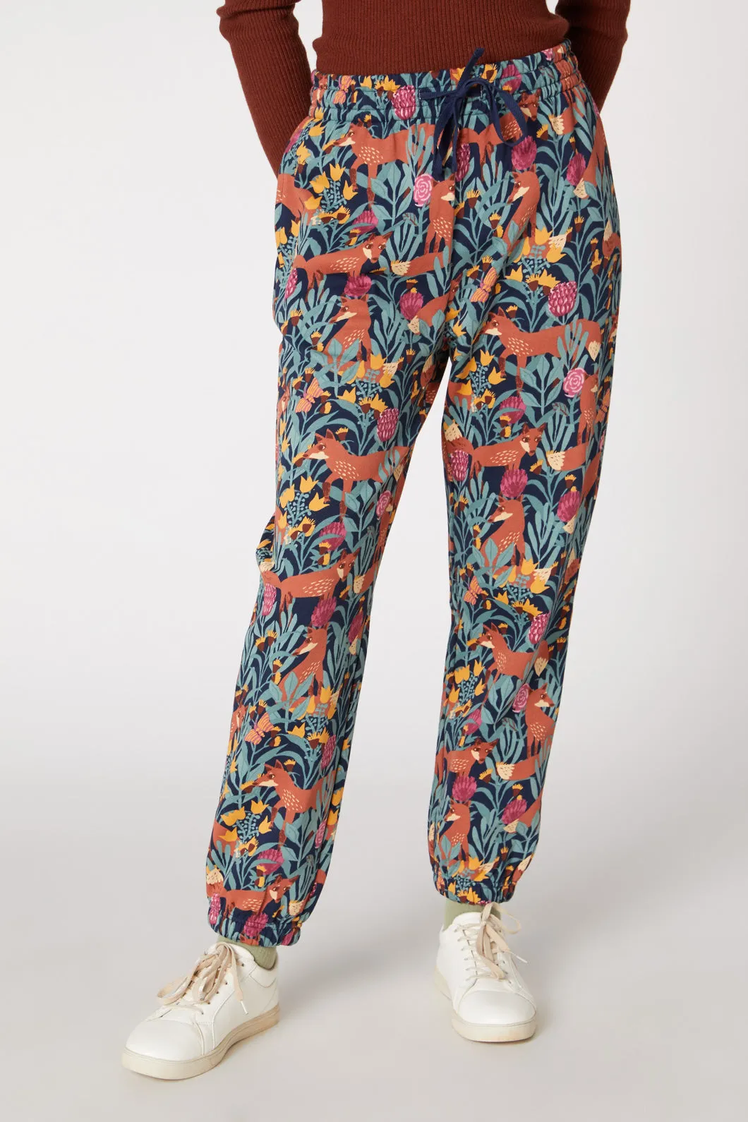 Foxy Garden Track Pants Breathable Lining Secure Cuff Design