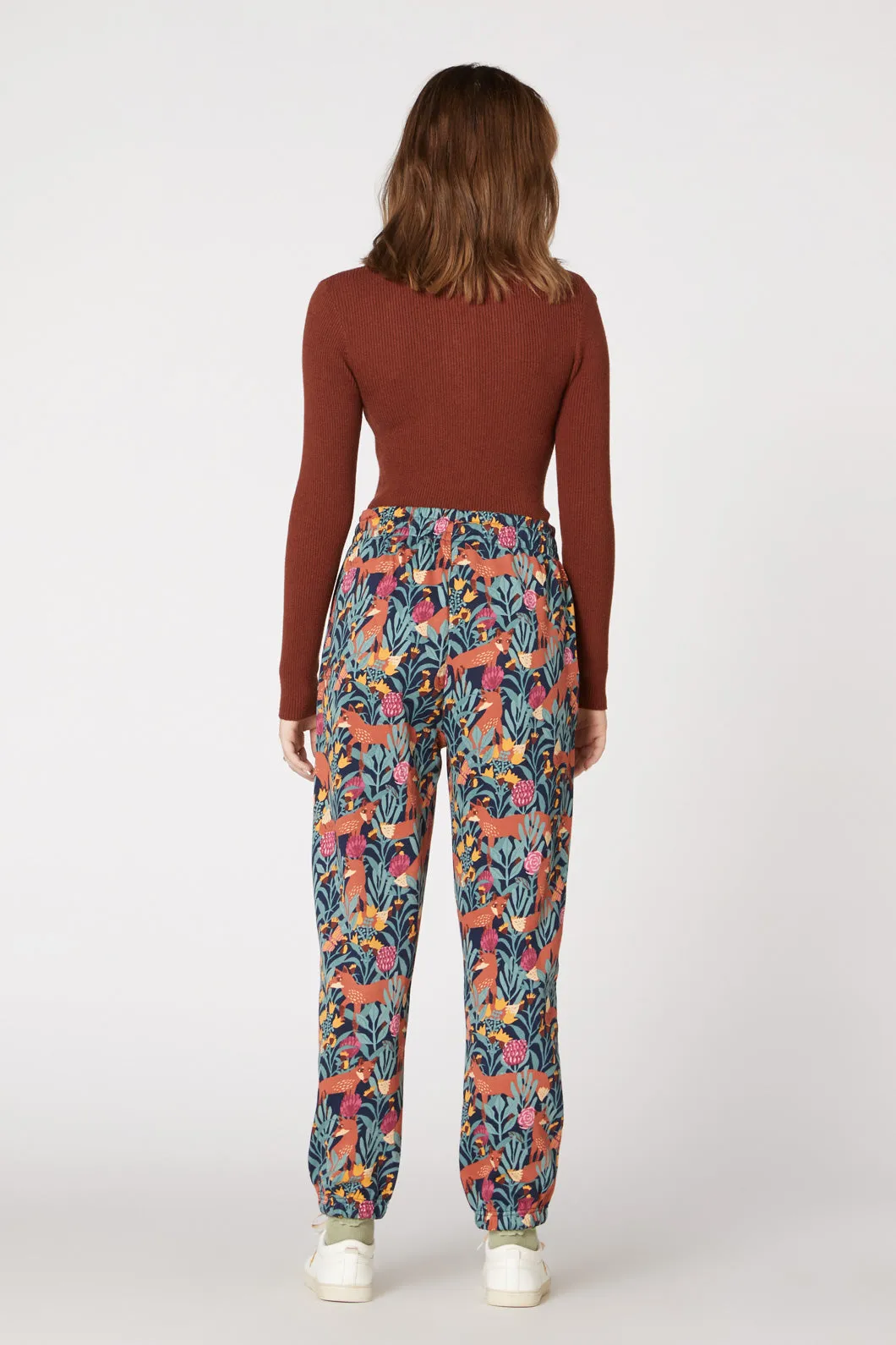 Flexible Movement Four Way Stretch Foxy Garden Track Pants