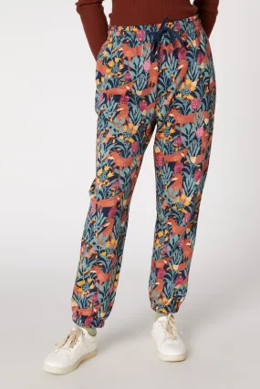 Foxy Garden Track Pants Breathable Lining Secure Cuff Design