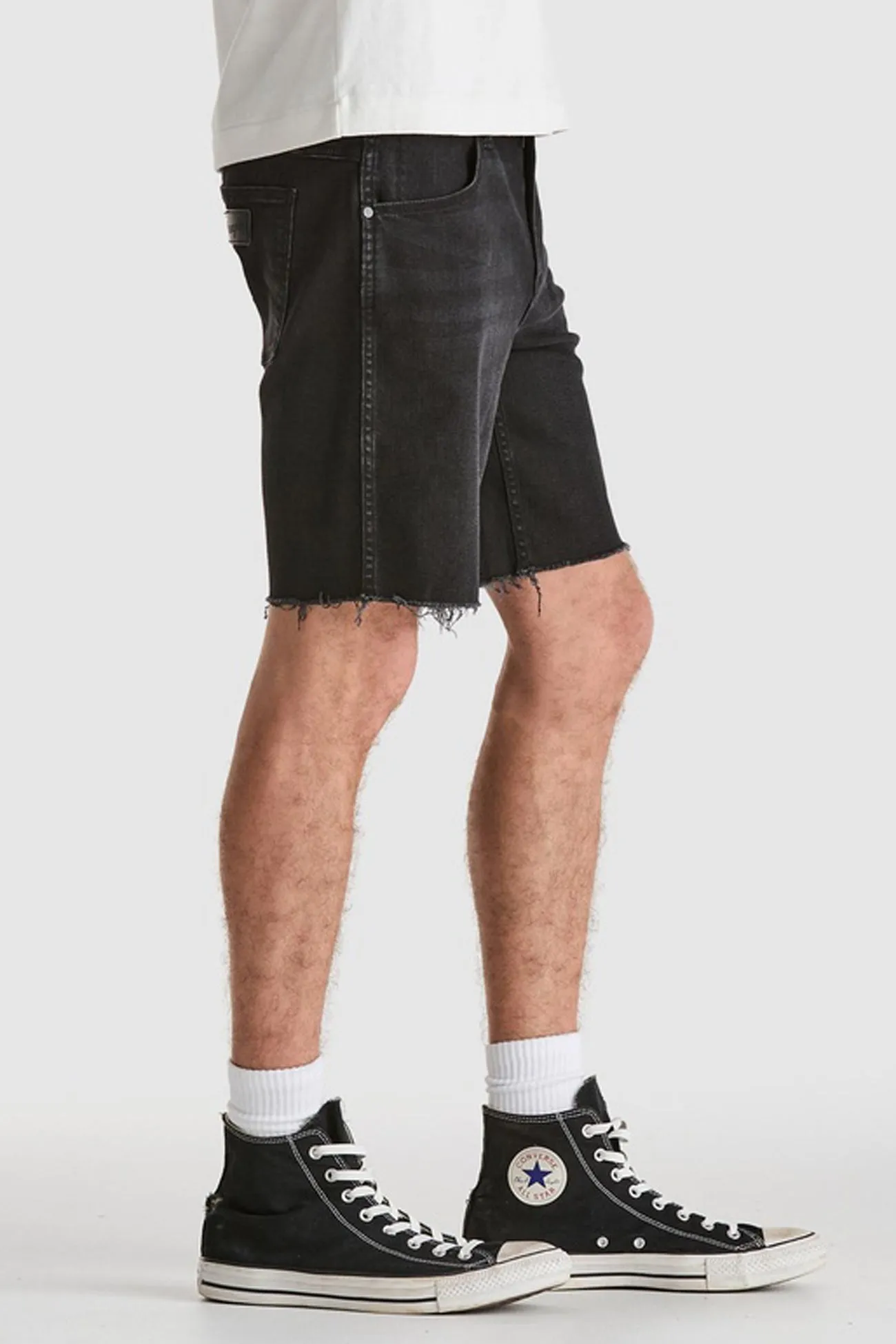 Stretchable Waist Minimalist Waist Smith Short Scorched Black