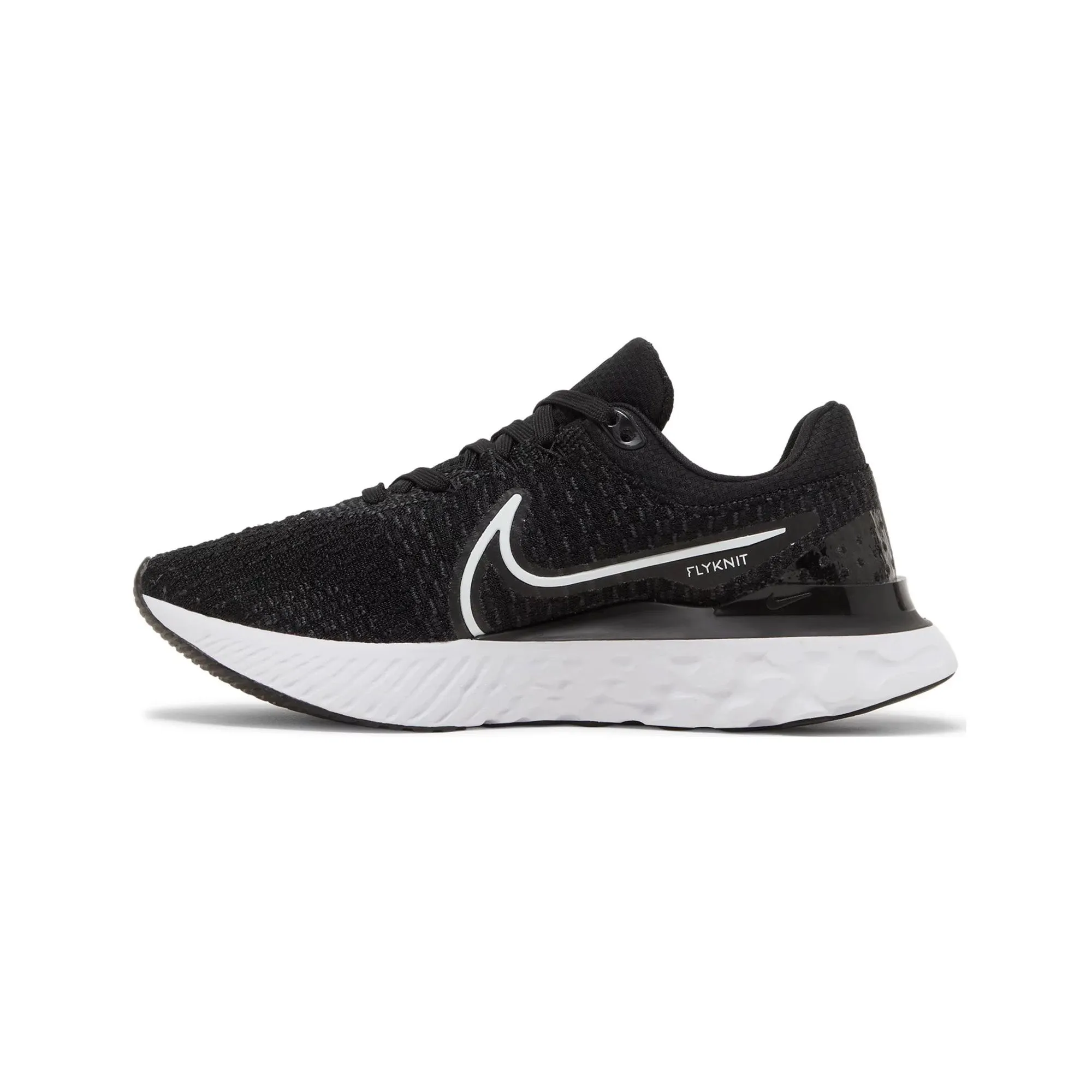 Moisture control ComfortCushion Nike React Infinity Run Flyknit 3 'Black White' Women's