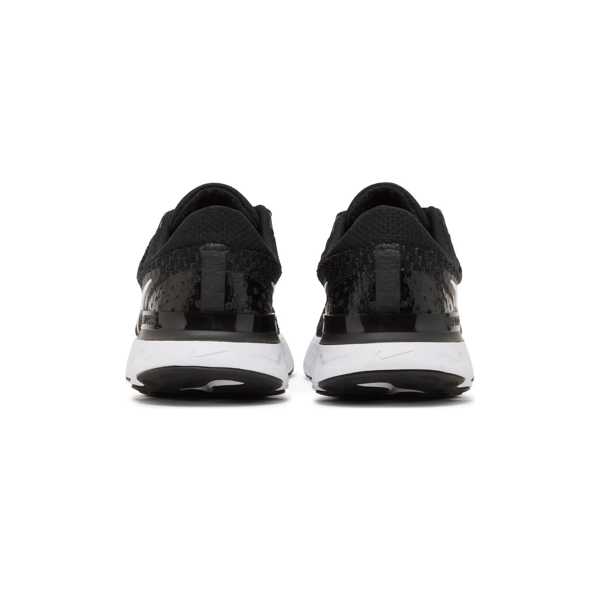 Nike React Infinity Run Flyknit 3 'Black White' Women's Durable Binding