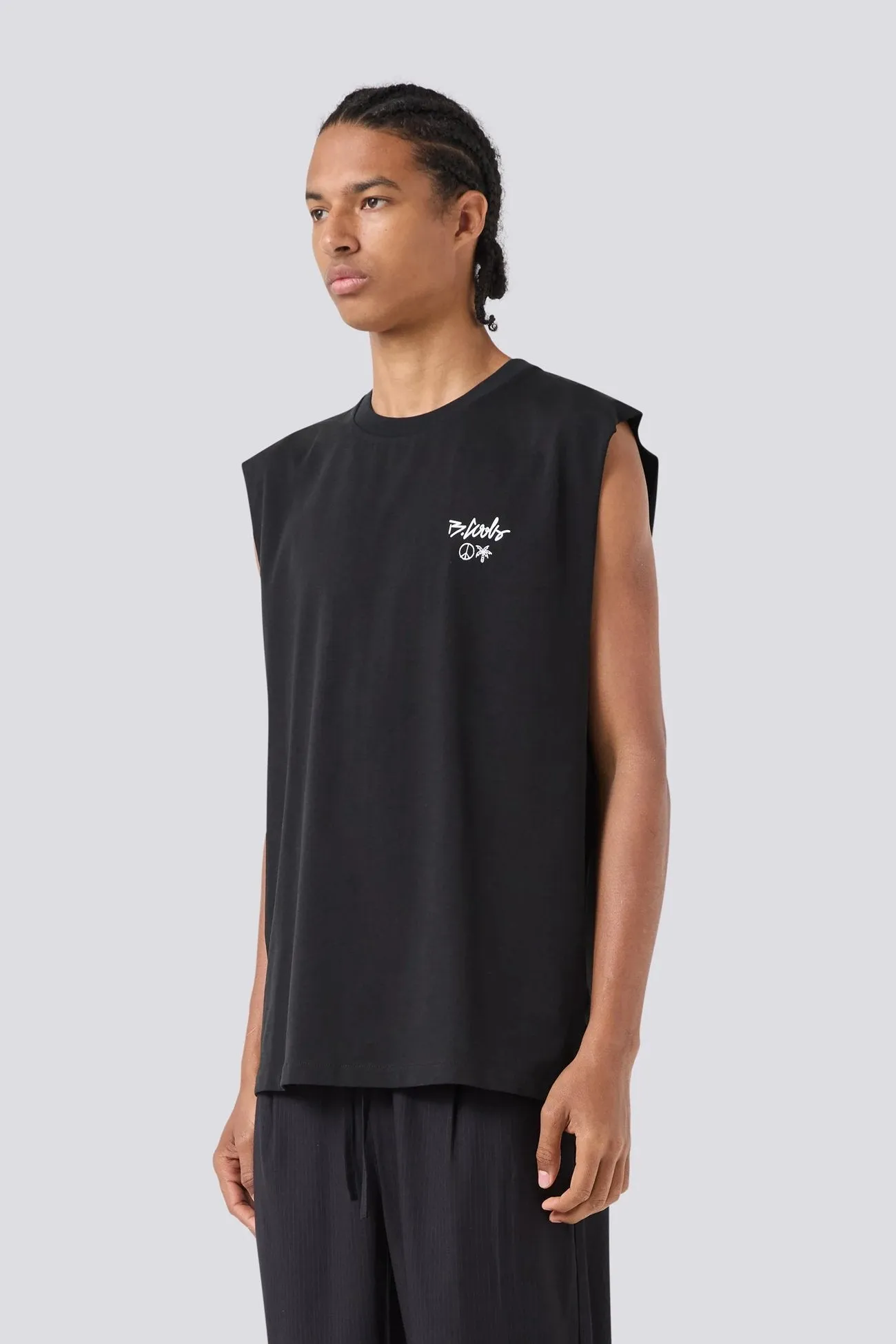 QuickDry Technology Heat Regulating Fabric YC Muscle Black