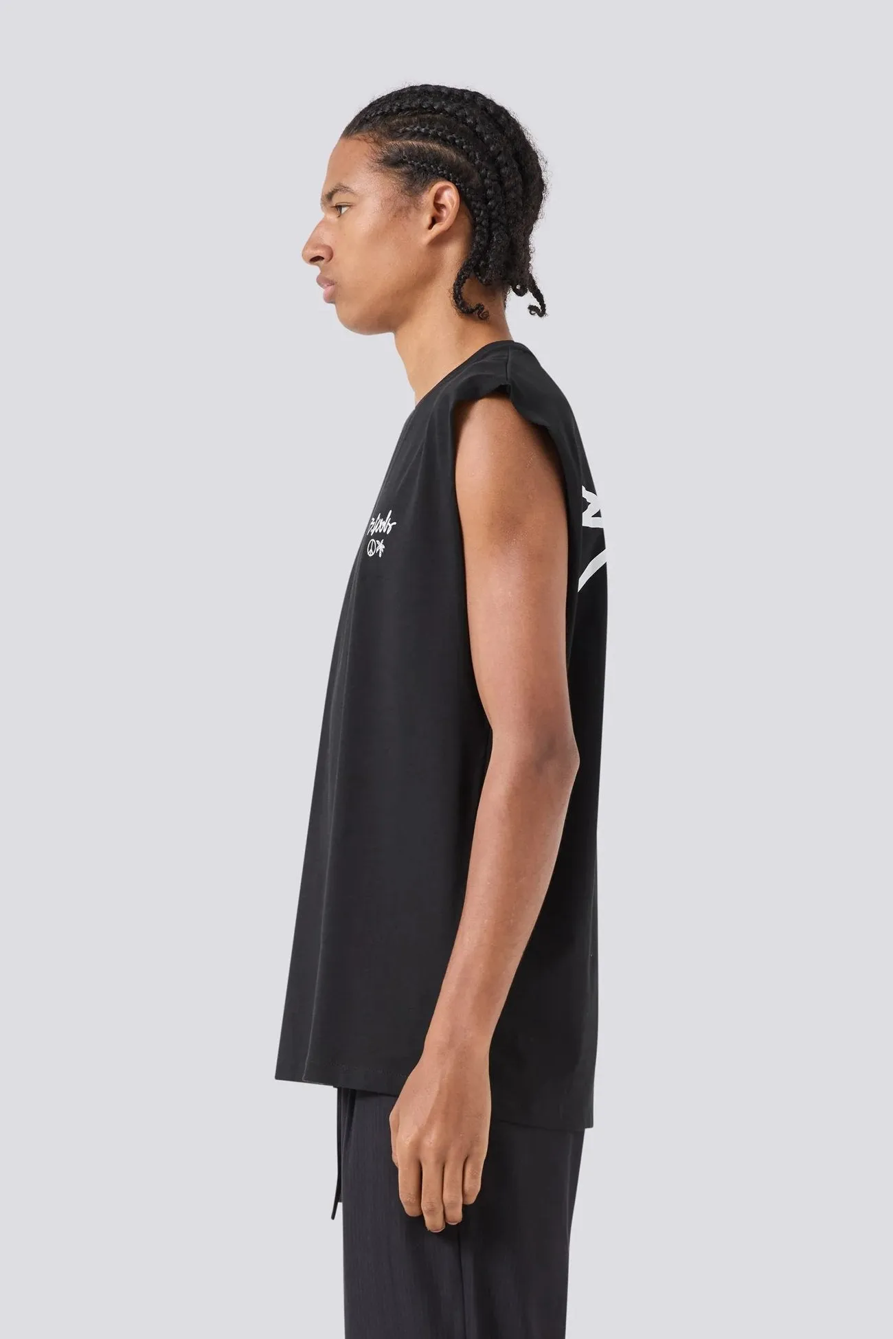 YC Muscle Black Reinforced Shoulder