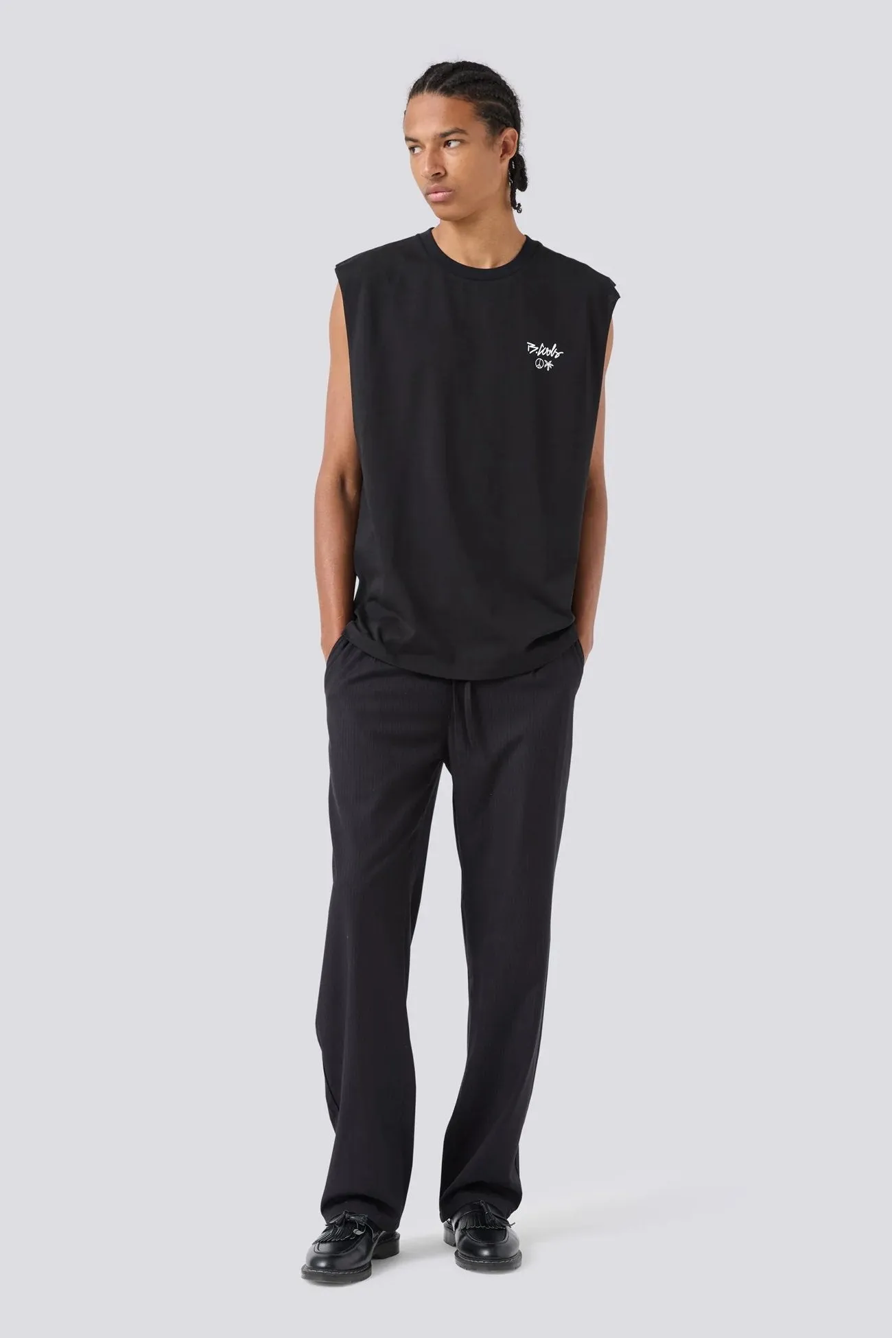 Reinforced Hem Stitching YC Muscle Black