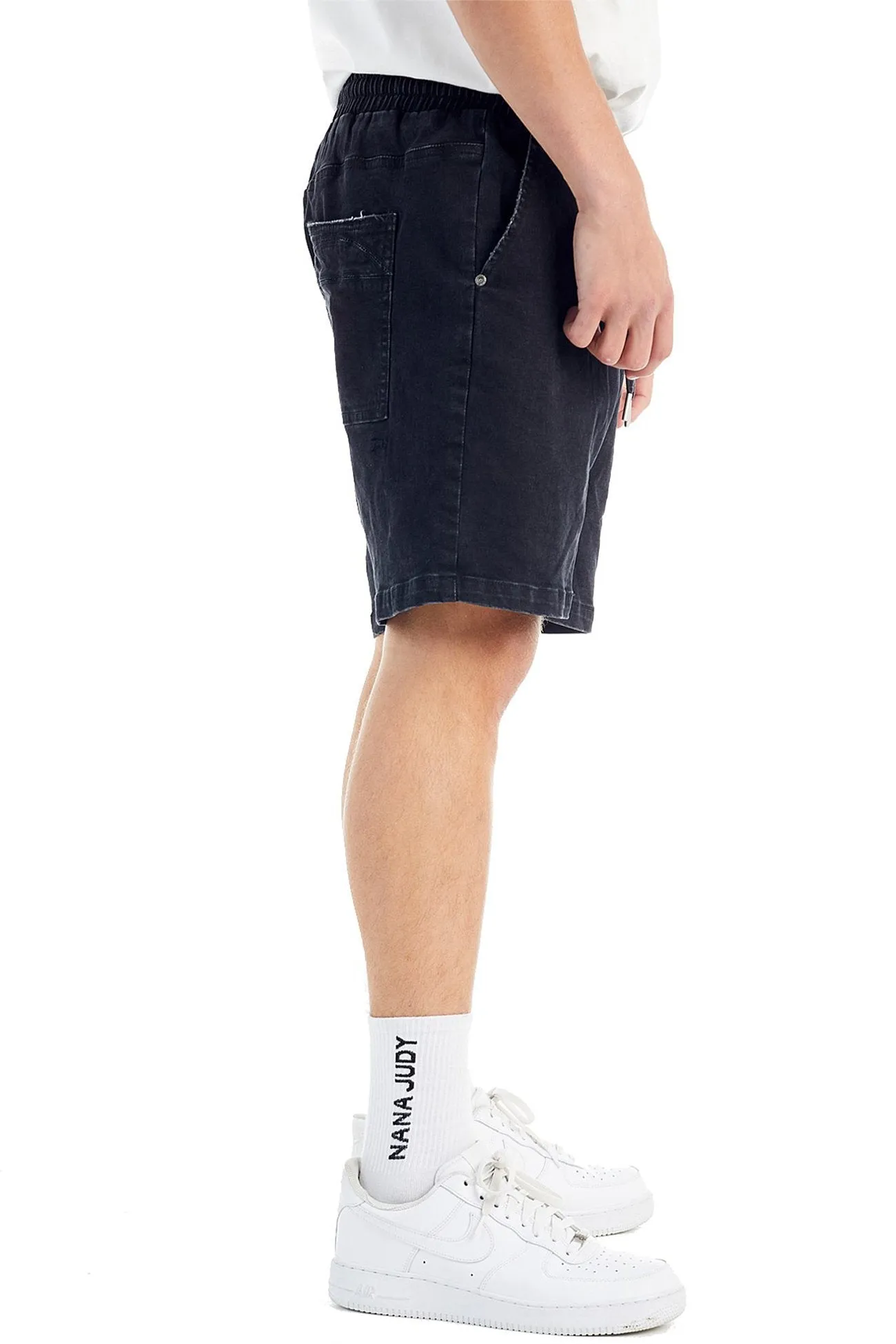 Union Jogger Short Black Stone Casual Layer Fit