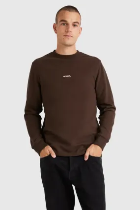 Union Waffle Long Sleeve Chocolate Quick Dry Blend Contoured Armhole Design