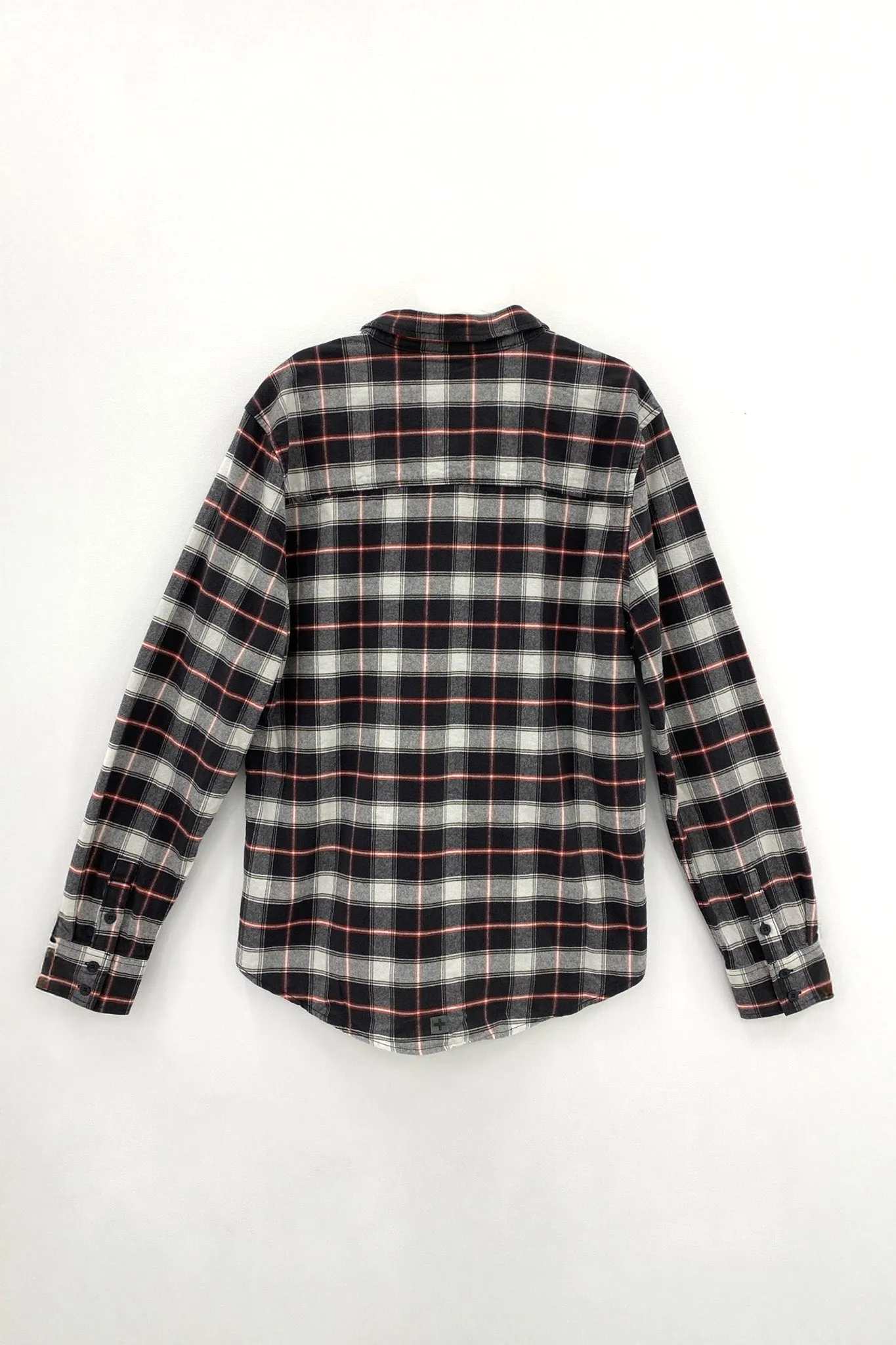 Unknown Long Sleeve Shirt Asphalt Check WrinkleResistantFinish