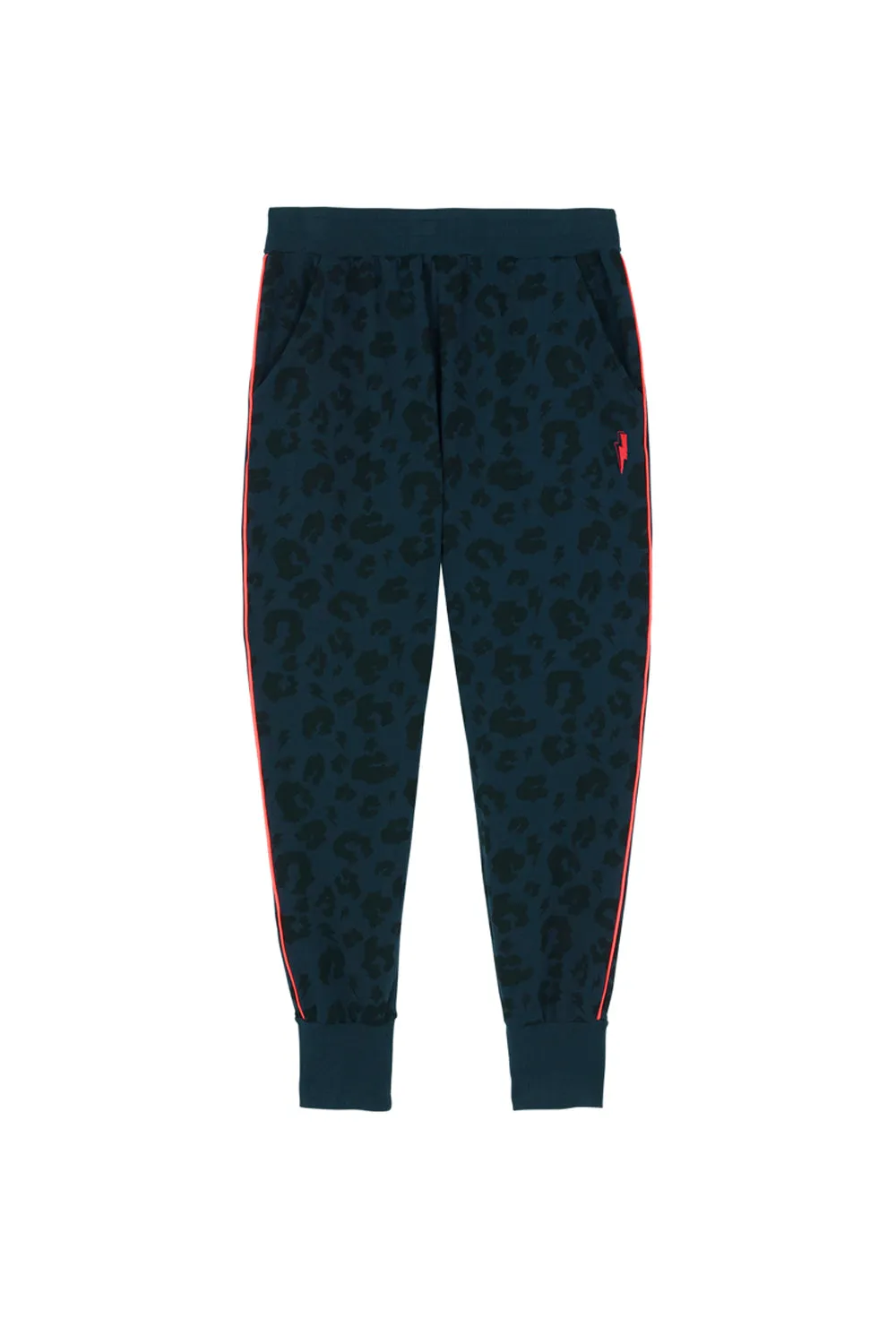 Navy Leopard Cosy Joggers Athletic Comfort