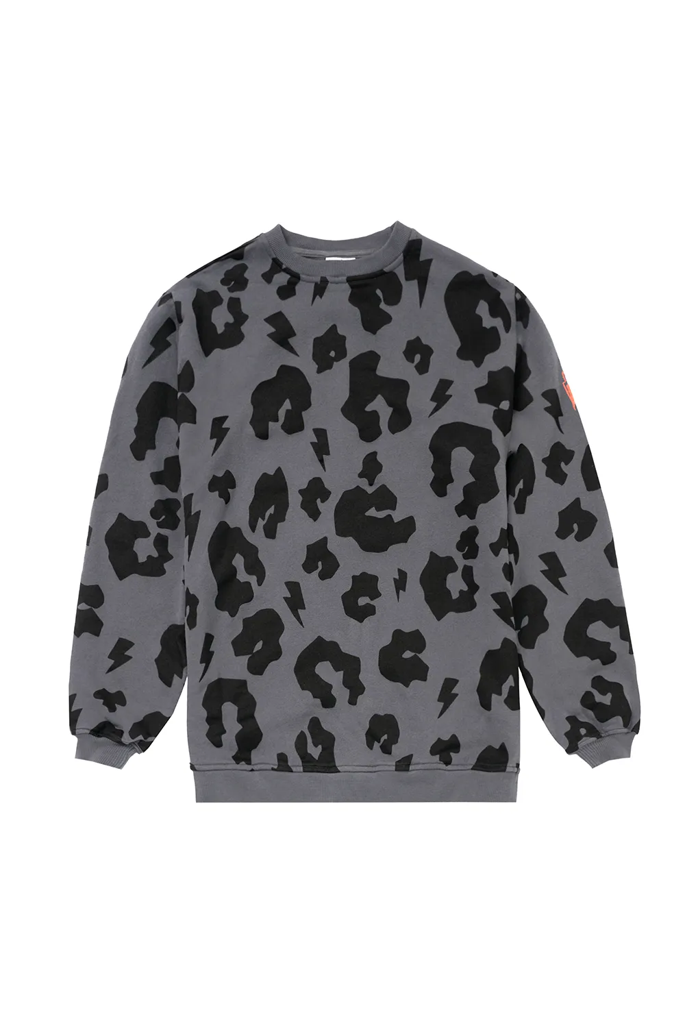 Grey with Black Mega Leopard Oversized Sweatshirt product anti odor freshness