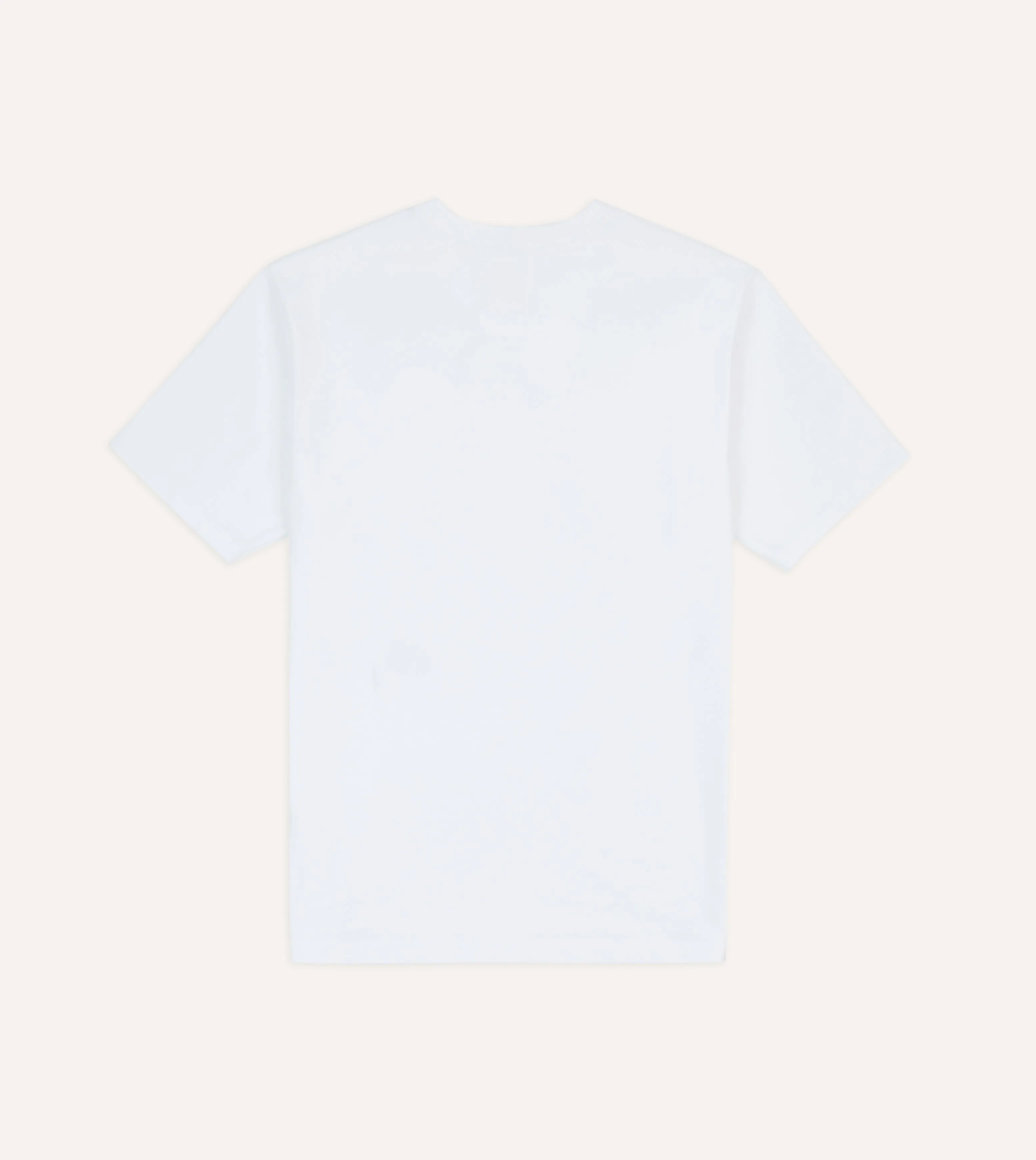 White Elephant Embroidered Crew Neck Hiking T-Shirt Seasonal Layering Subtle Logo Placement