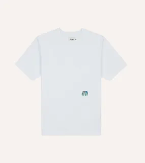 White Elephant Embroidered Crew Neck Hiking T-Shirt Effortless Fashion