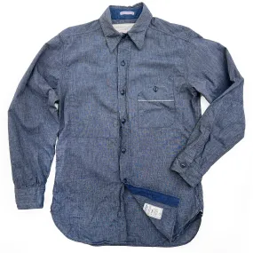 Statement Maker Petite Cut Utility Chambray - Blue - Warehouse