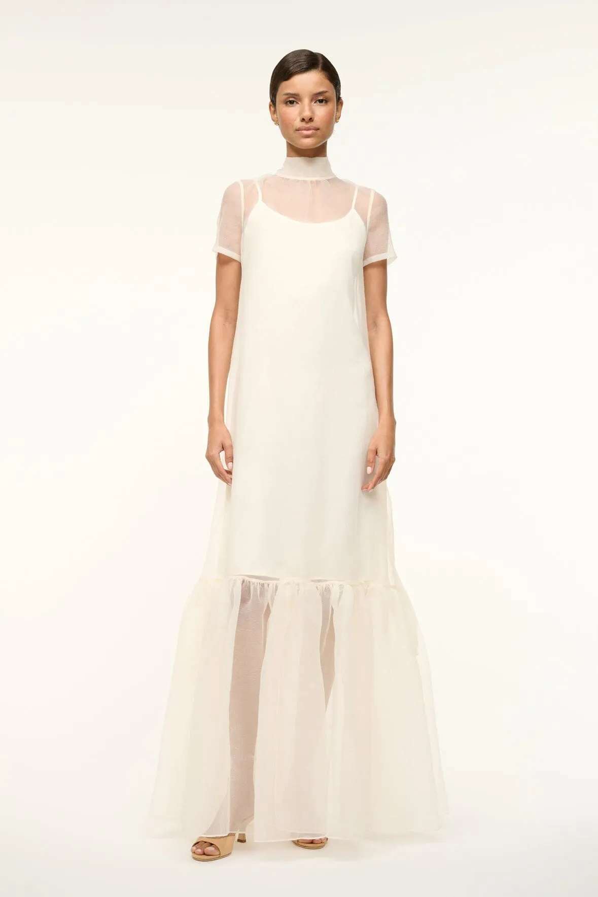 CALLUNA DRESS | WHITE Modern Layering Easy Flow