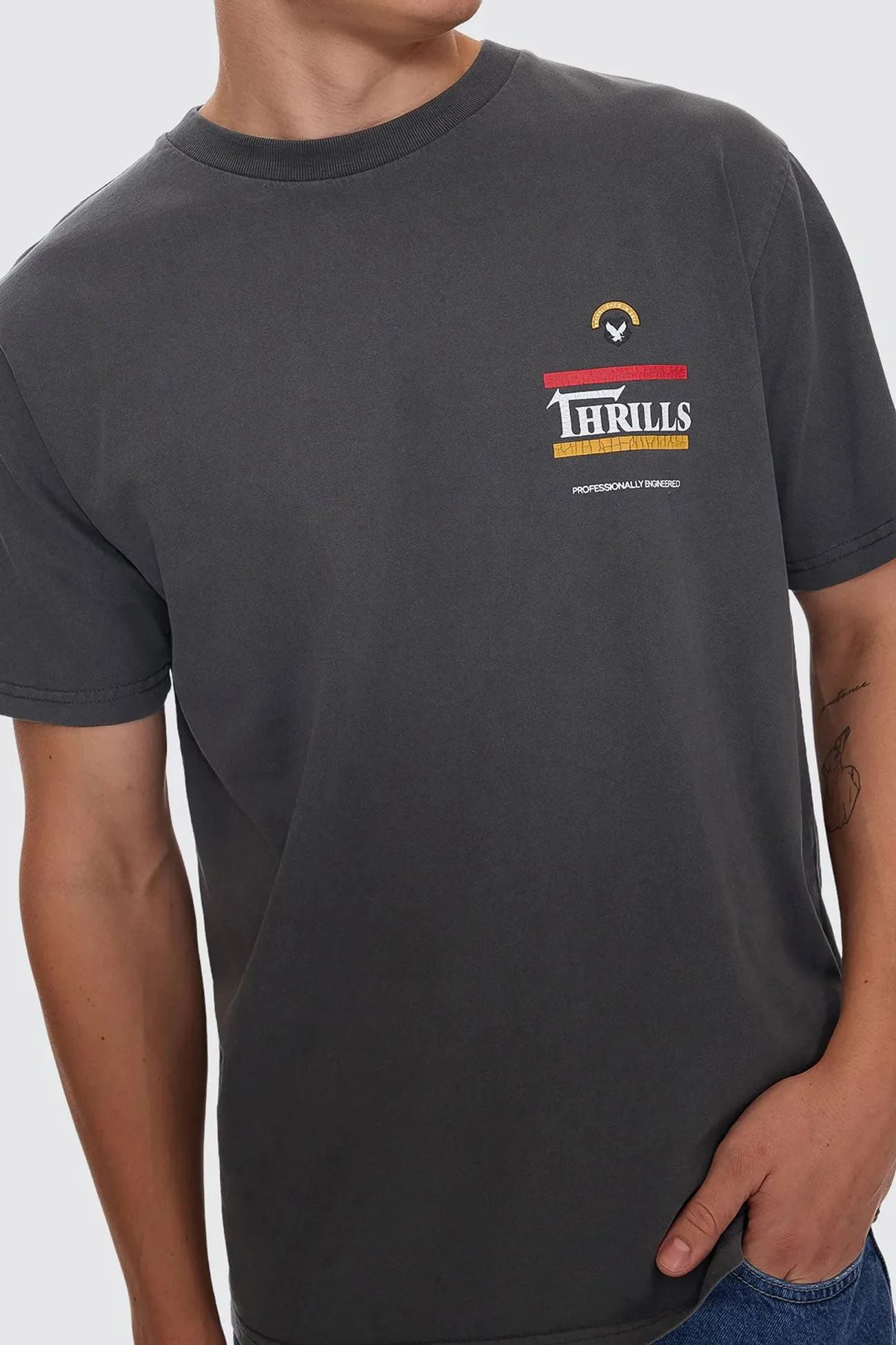 Responsible Merch Fit Tee Merch Black Reflective Safety Accents ErgonomicShape