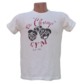Shop Tee "The Champ" White Anti Pilling Fabric Flexible Knit