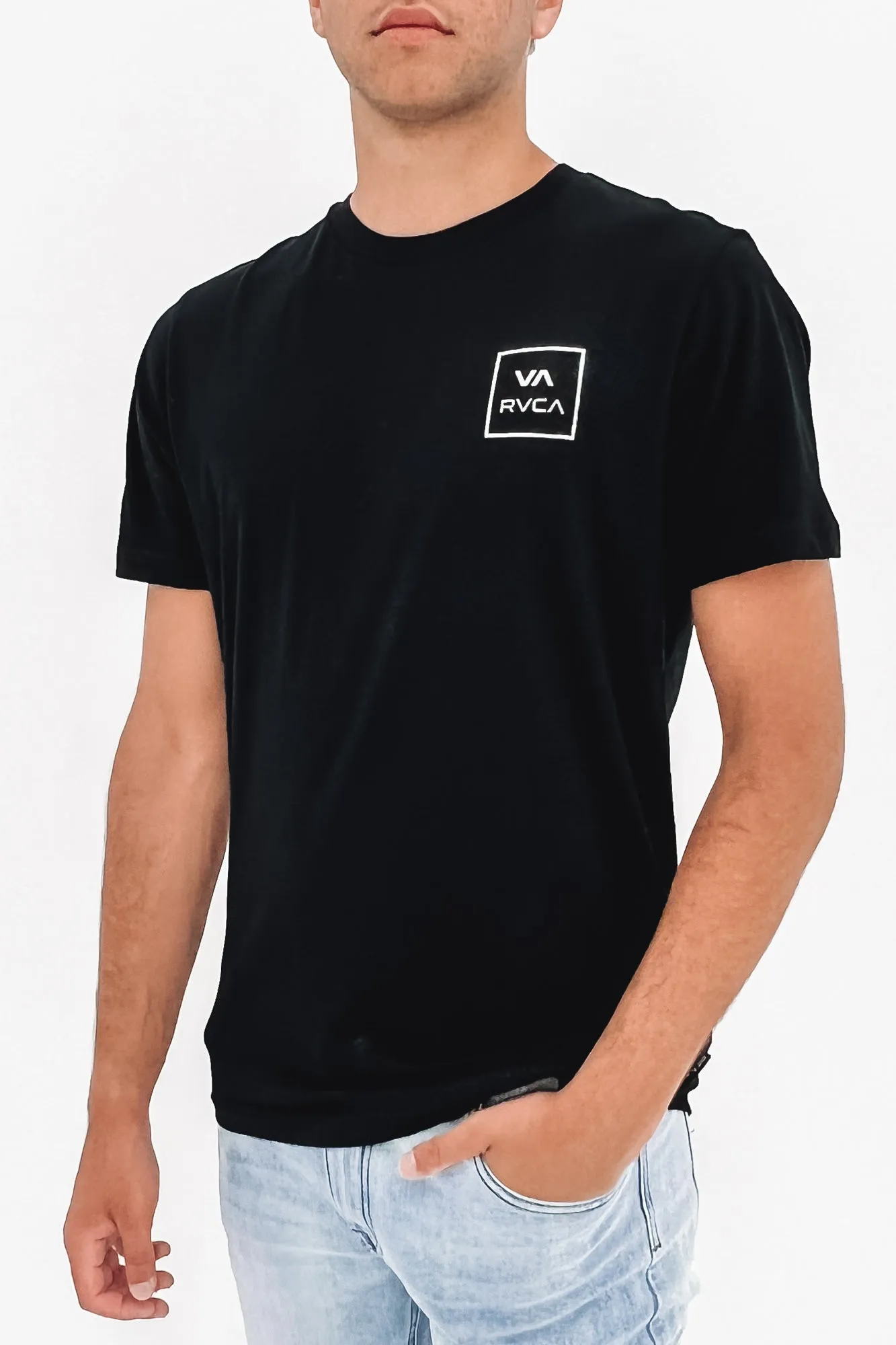 Tear Resistant Weave Airflow Ventilation Zones VA All The Way Organic Tee Black