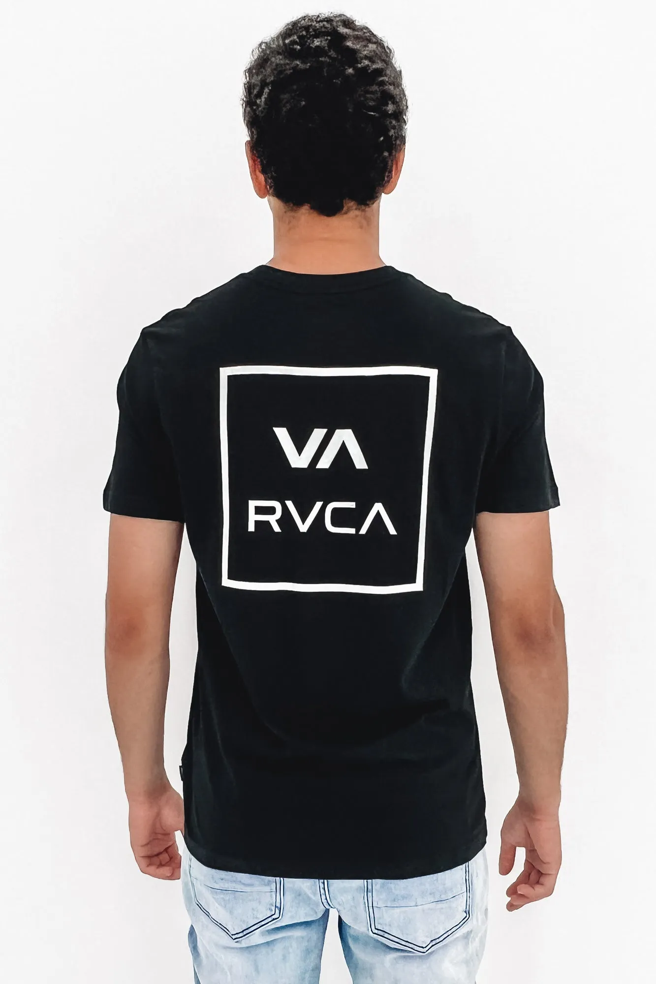 VA All The Way Organic Tee Black Classic Cut SeamlessConstruction