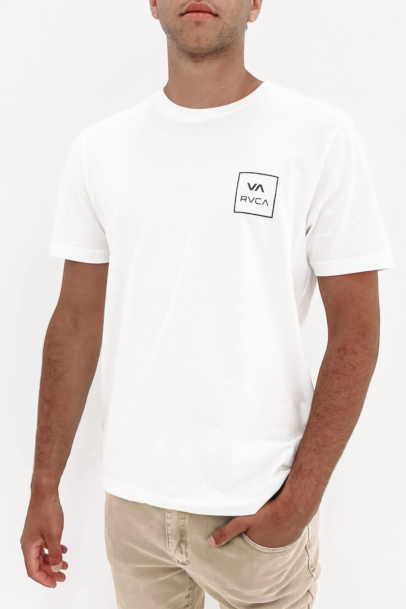 Tencel Lyocell Fiber SelfFabric Binding VA All The Way Organic Tee White