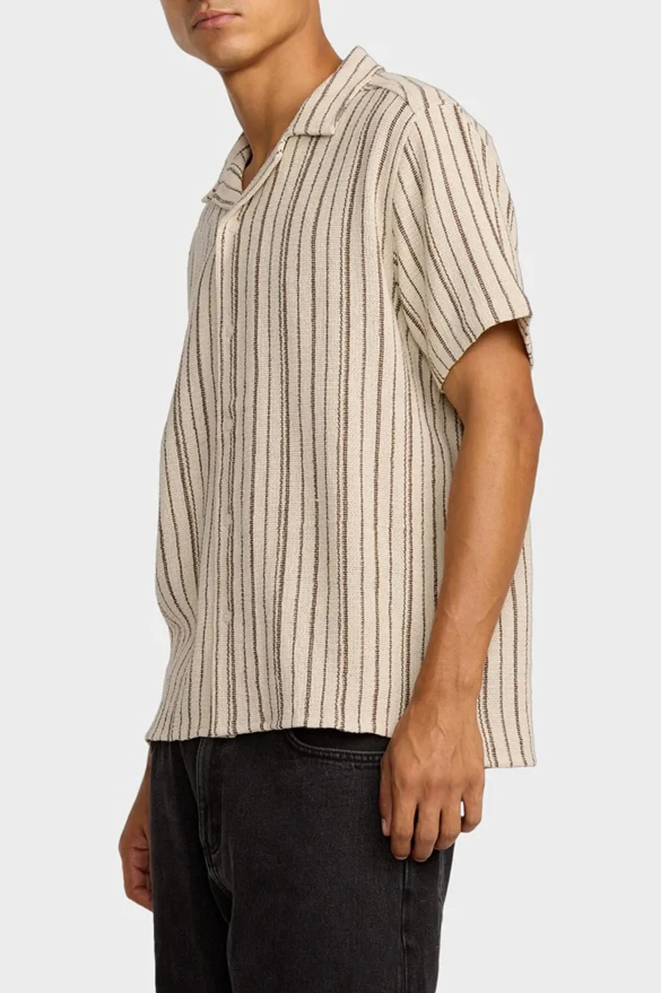 Vacancy Stripe Short Sleeve Ceramic Contoured Armhole Design Abrasion Resistant Surface