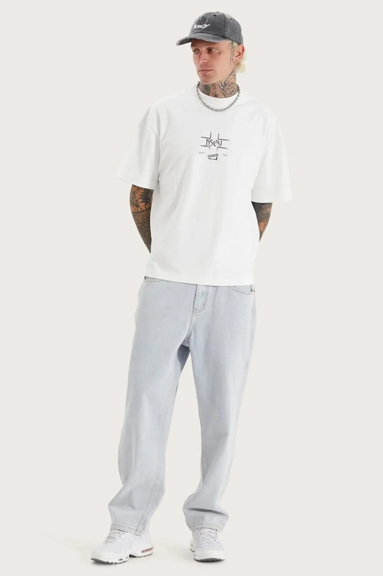 Vage Street Tee Natural White Buttery Soft Feel LightweightLayeringSystem