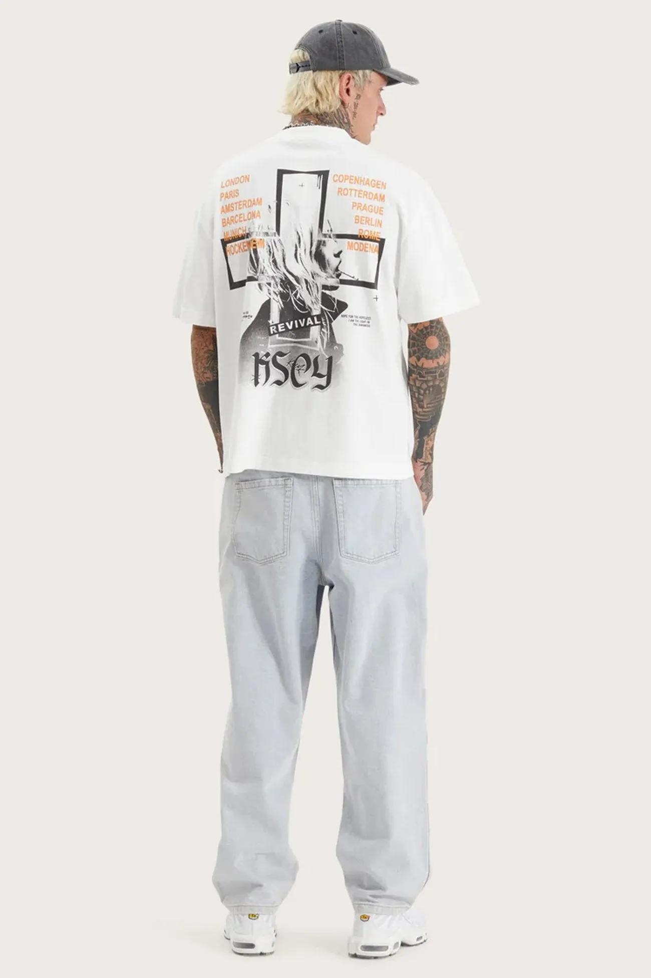 Vage Street Tee Natural White Hidden Storage Pockets