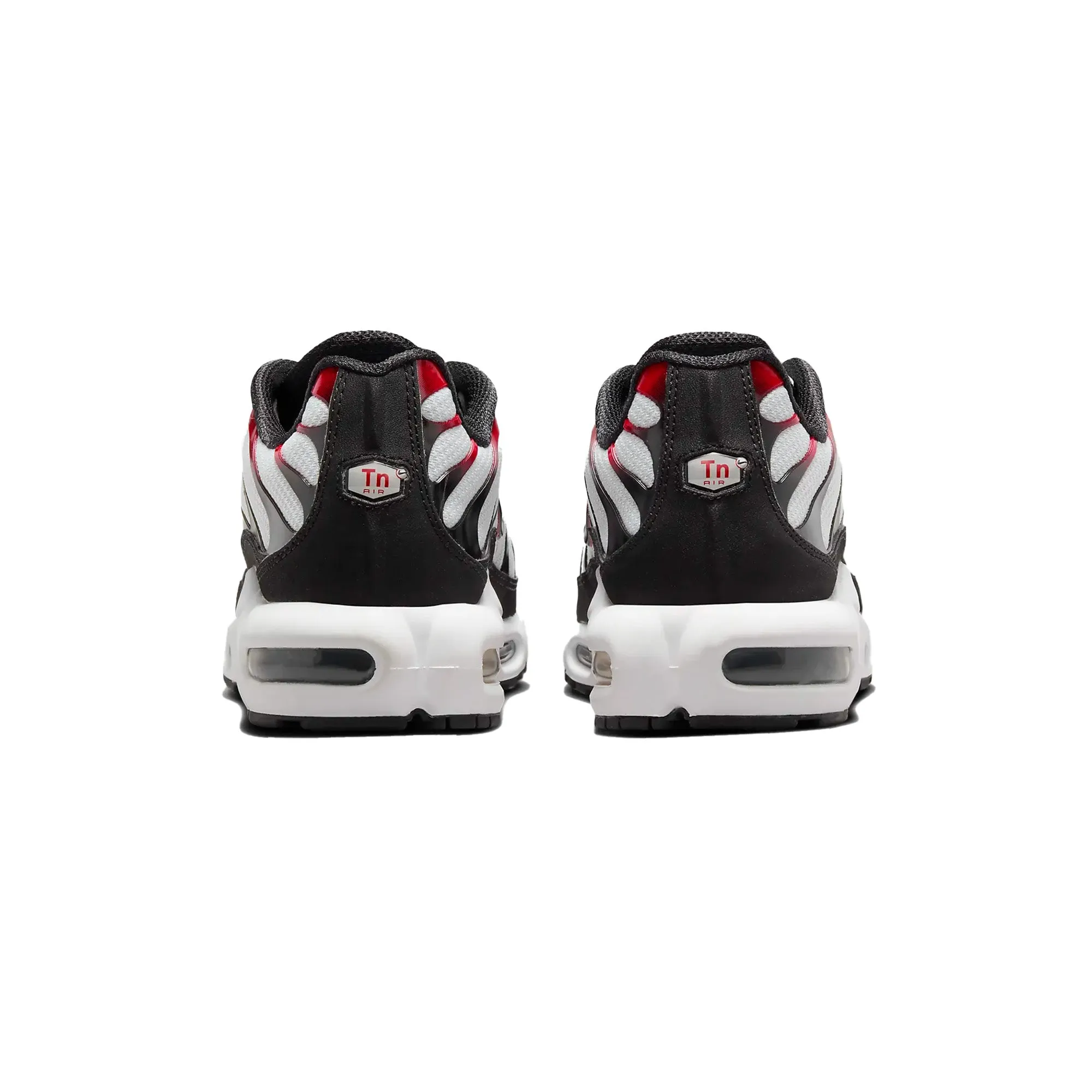 Nike Air Max Plus TN 'Pure Platinum Black University Red' Motion Control Frame Wear   Resistant