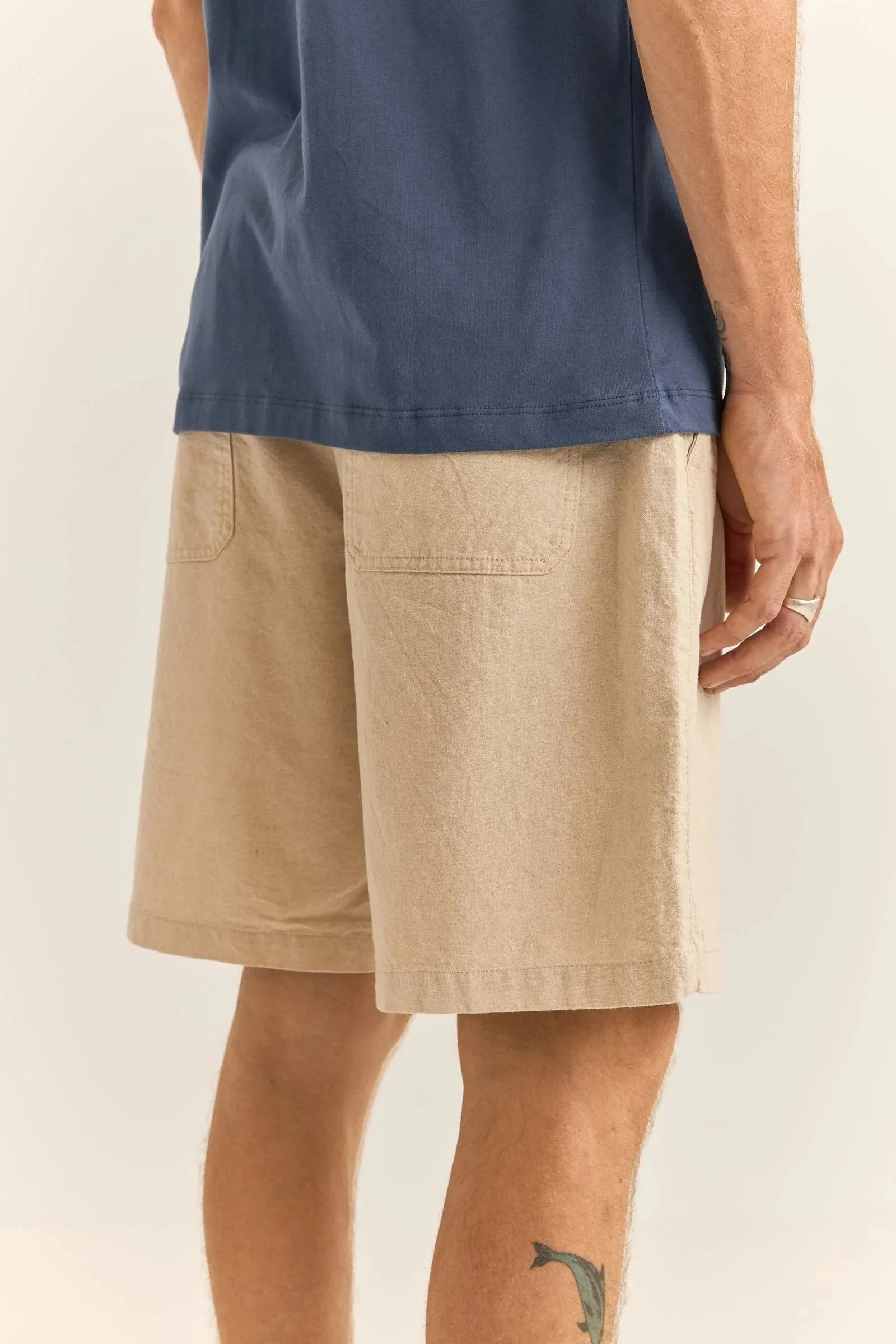 Anti Odor Treatment Essential Linen Short Bone