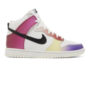 Micro Perforated Vamp Shock Diffusing Heel Nike Dunk High 'Multi-Color Gradient' Women's (2023)