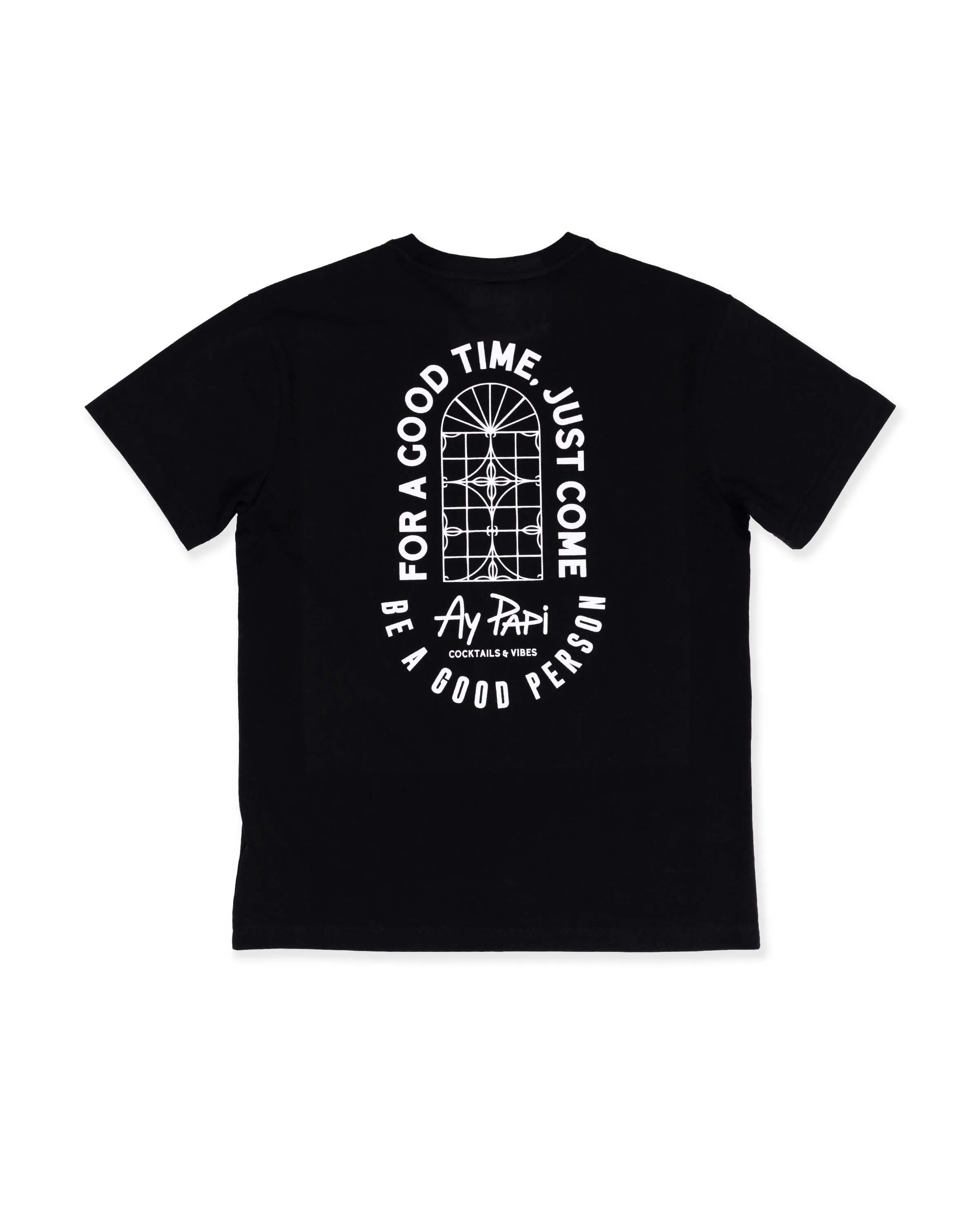 ReflectiveTrims BE A GOOD PERSON X AY PAPI T-Shirt - Black