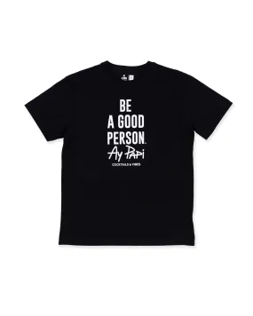 BE A GOOD PERSON X AY PAPI T-Shirt - Black Reflective Accent Trim