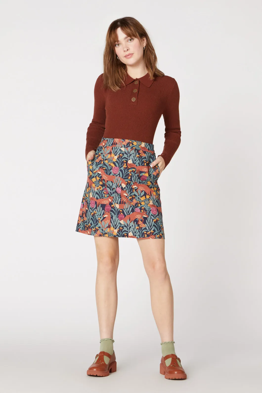 Foxy Garden Skirt AntiSlipWaistband