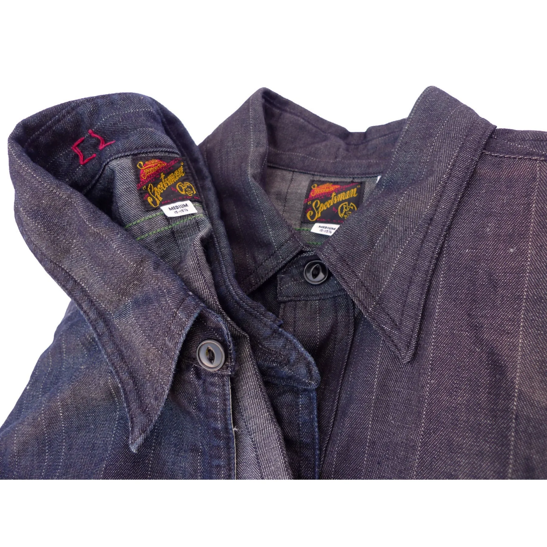 Workman Shirt - HBT Denim - Warehouse Timeless elegance Flatlock stitching