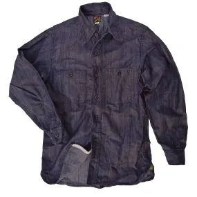 Workman Shirt - HBT Denim - Warehouse Moisture Wicking Layer