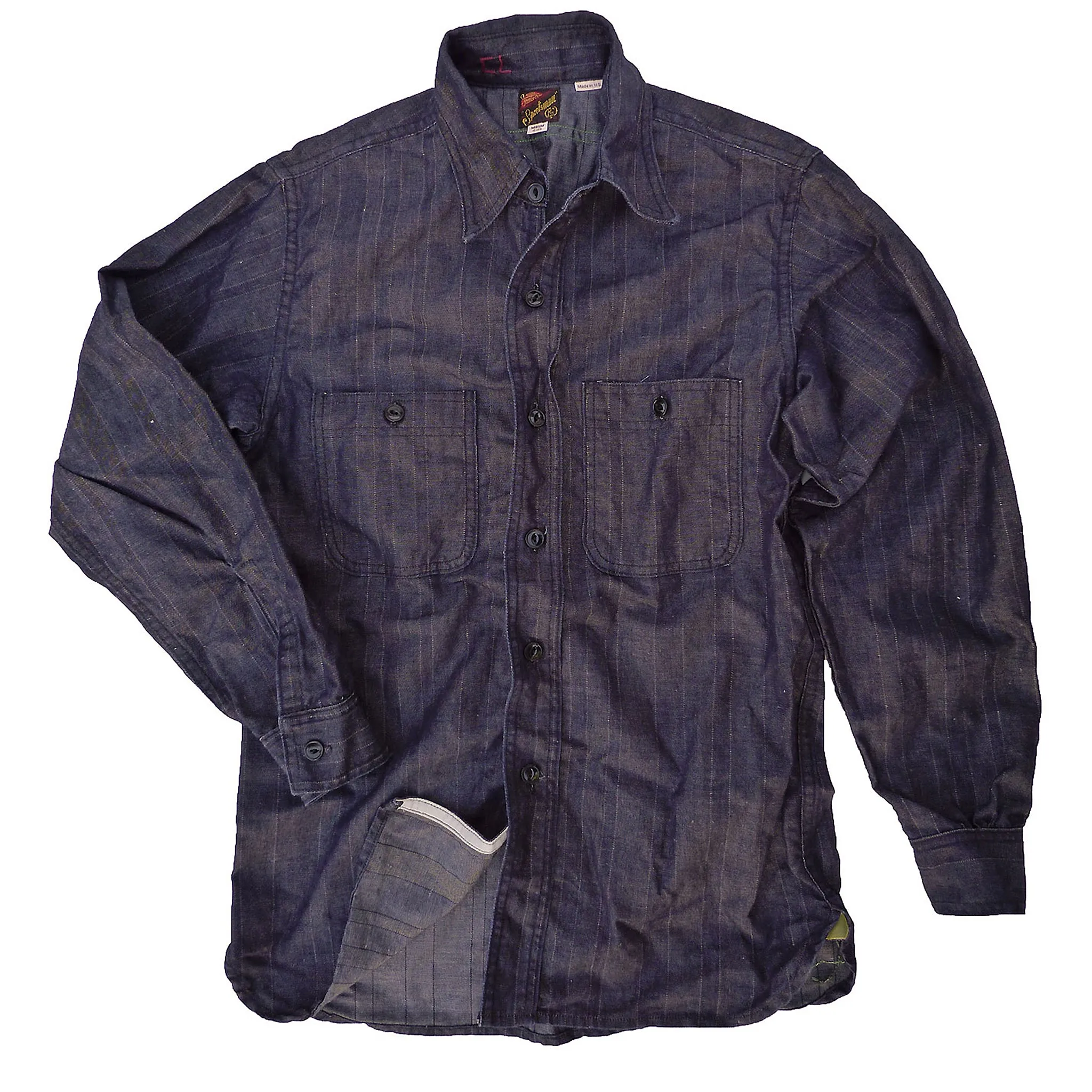 Workman Shirt - HBT Denim - Warehouse Moisture Wicking Layer