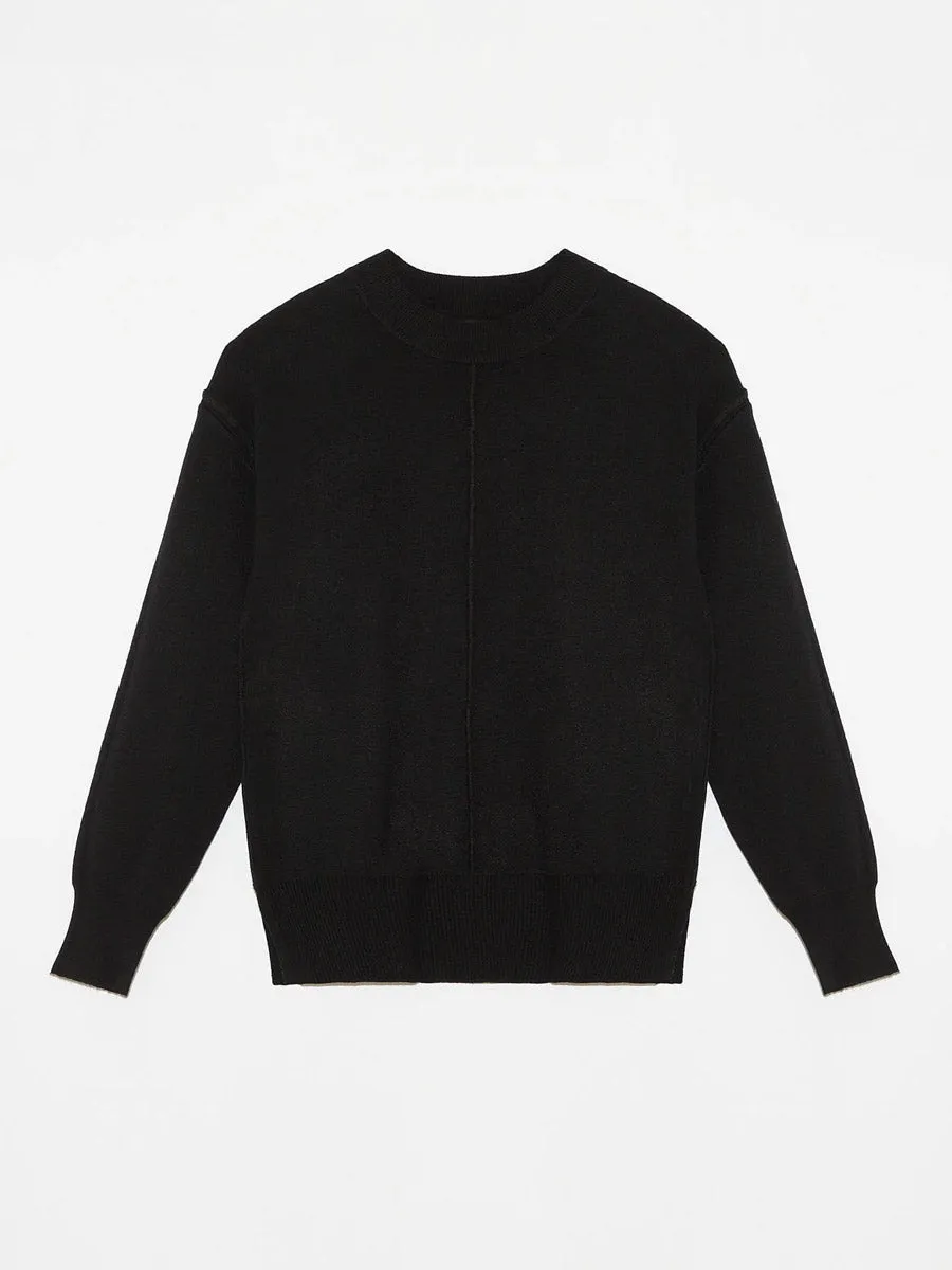 DAN SWEATER - BLACK Biodegradable material
