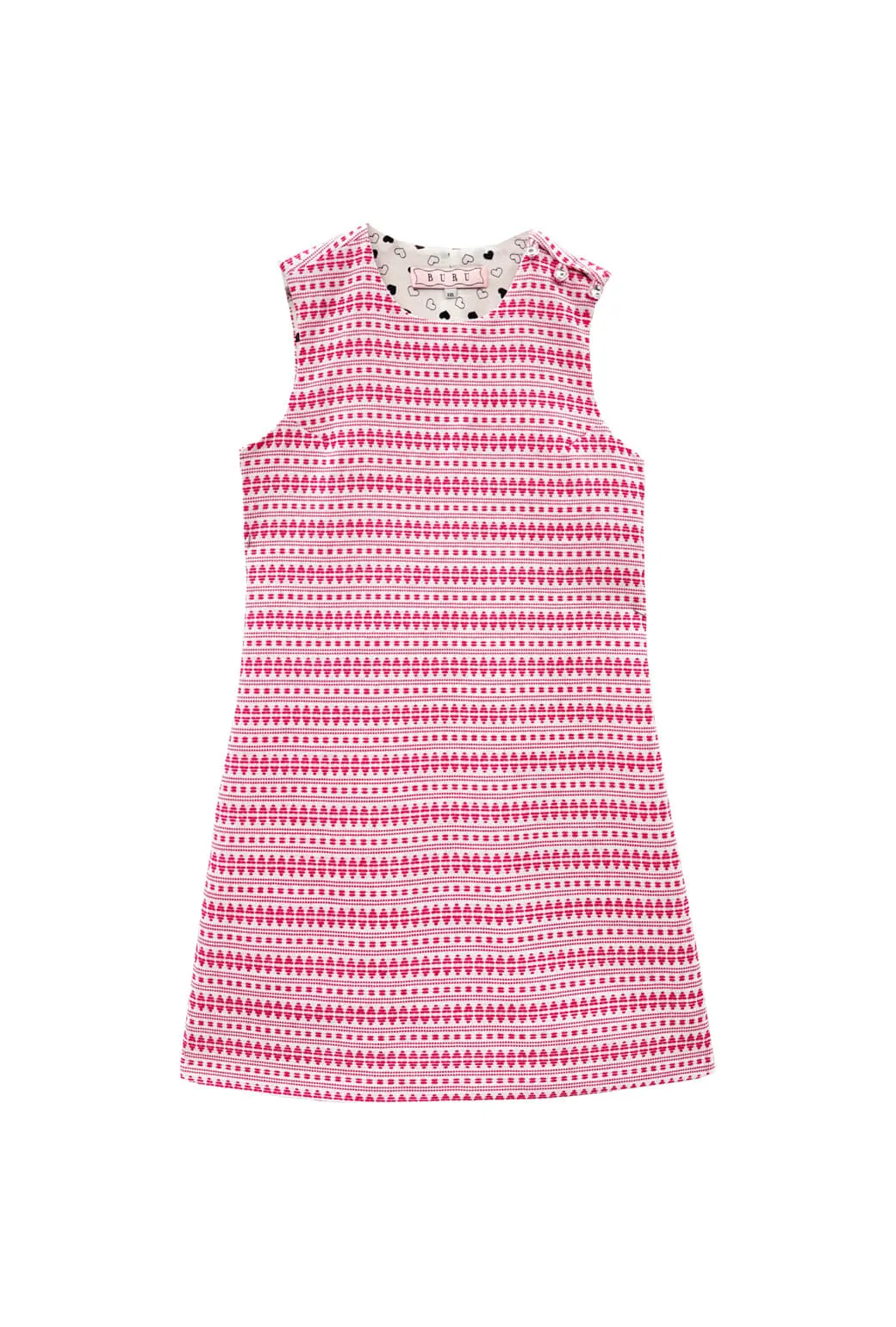 Jackie Dress - White with Pink Embroidery Petite friendly