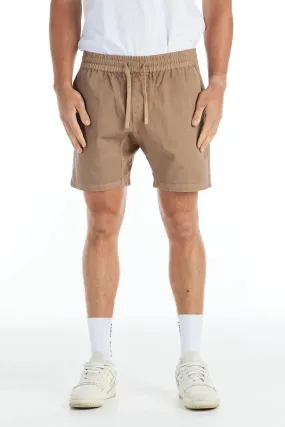 Villa Short Taupe QuickDryTech Breathable Weave Fabric