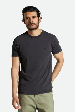 Vintage Reserve Short Sleeve Tee Black Sol Wash Variable Tension Adjustment ThermalRegulating
