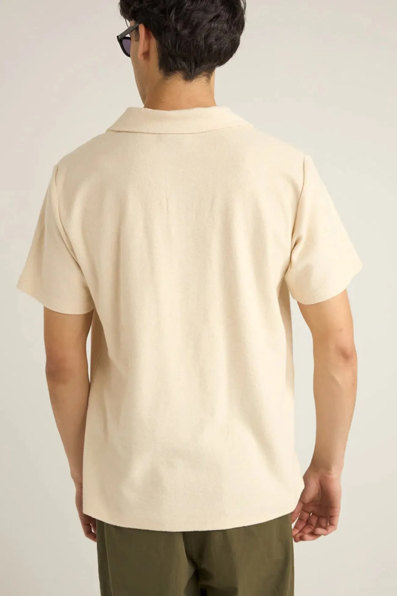 Vintage Terry Polo Natural LayeredNeckline WrinkleResistantFinish