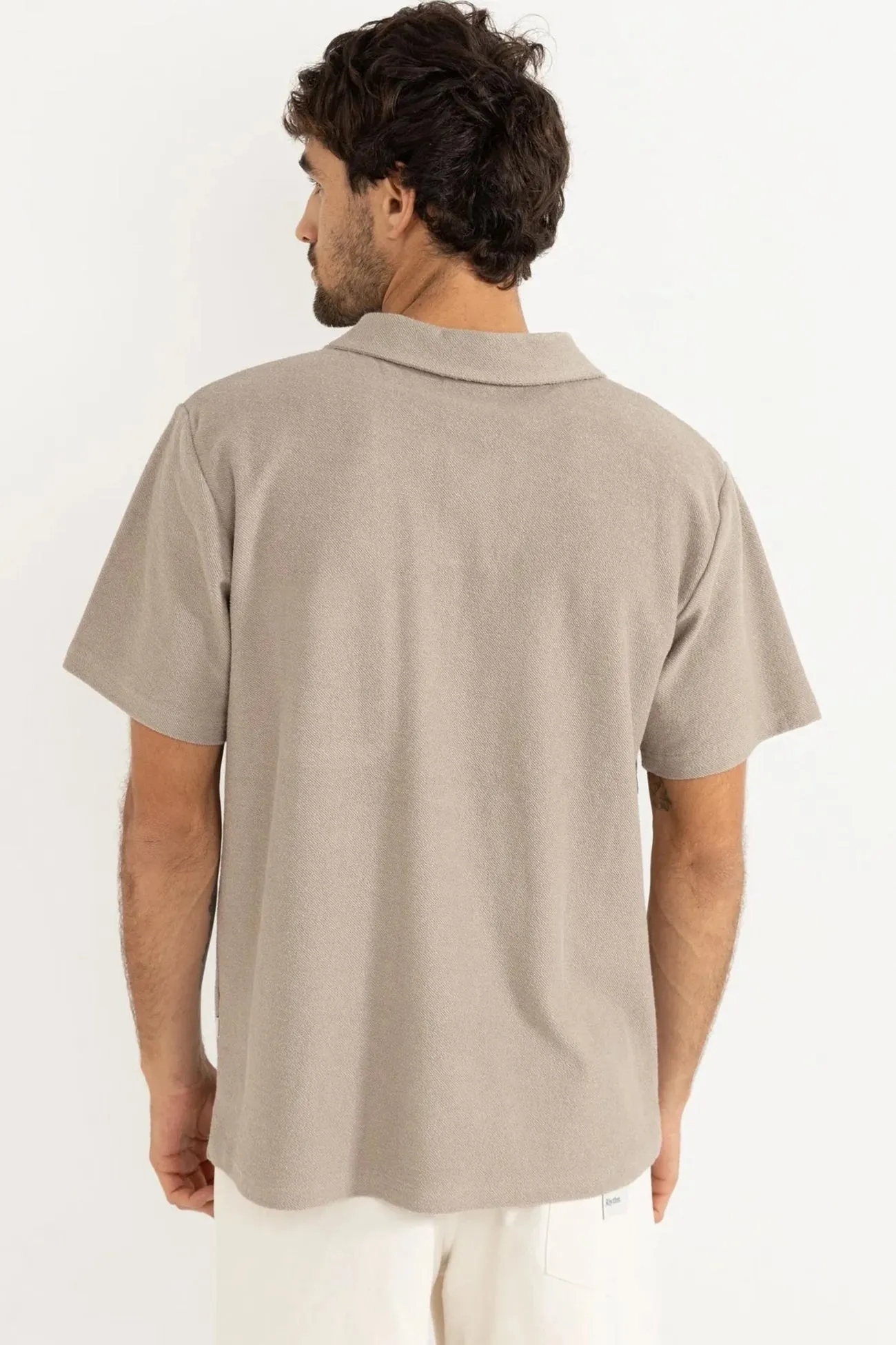 HypoallergenicMaterial Relaxed Top Vintage Terry Polo Stone