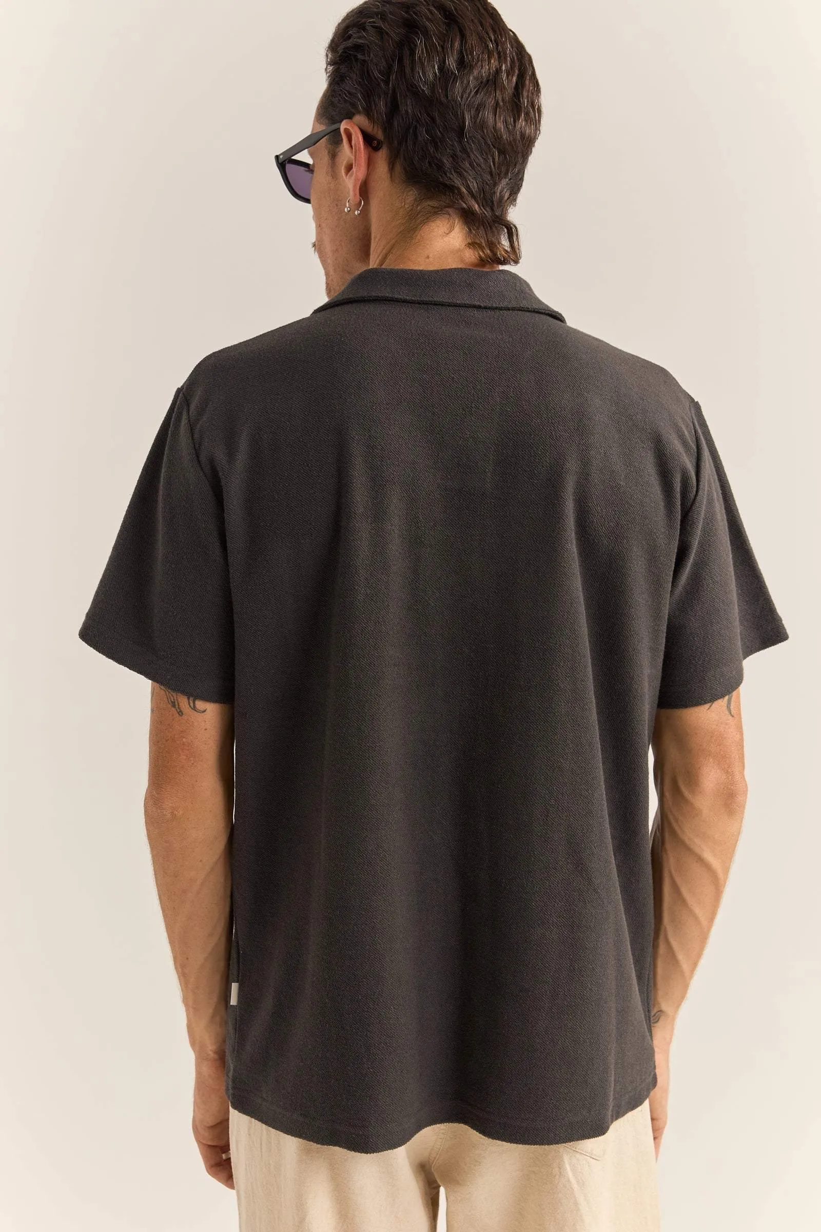 Vintage Terry Polo Vintage Black Antistatic