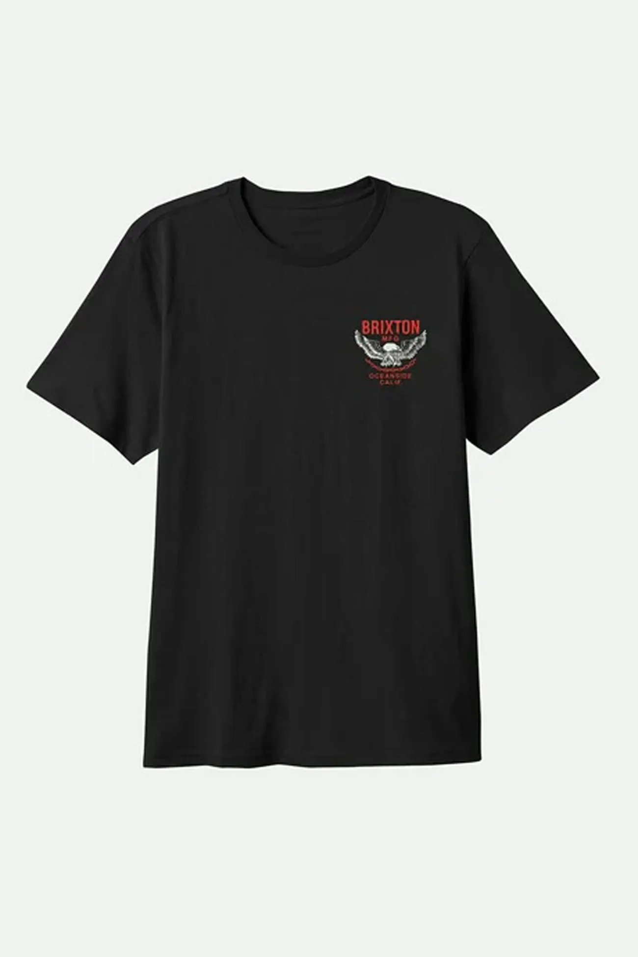 Waller Short Sleeve Standard Tee Black Worn Wash OrganicCotton