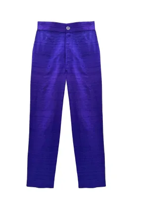 Abrasion Resistant Surface Buru x Kristin Kennedy Cropped Cigar Pant - Violet Silk