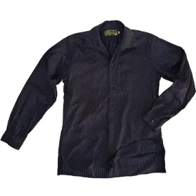 Hidden Button Placket Liquette Manouche - Double Indigo Calico - Warehouse