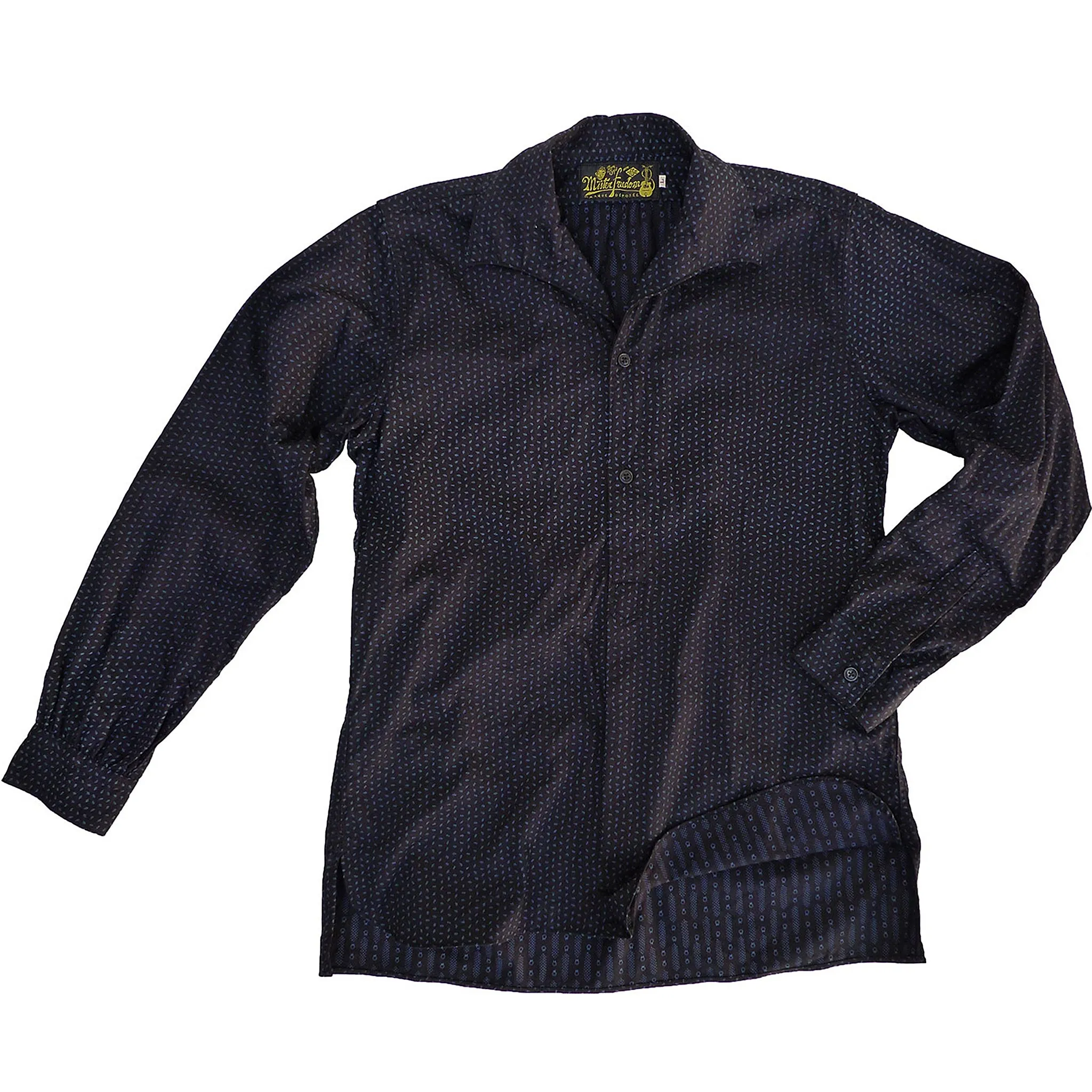 Hidden Button Placket Liquette Manouche - Double Indigo Calico - Warehouse